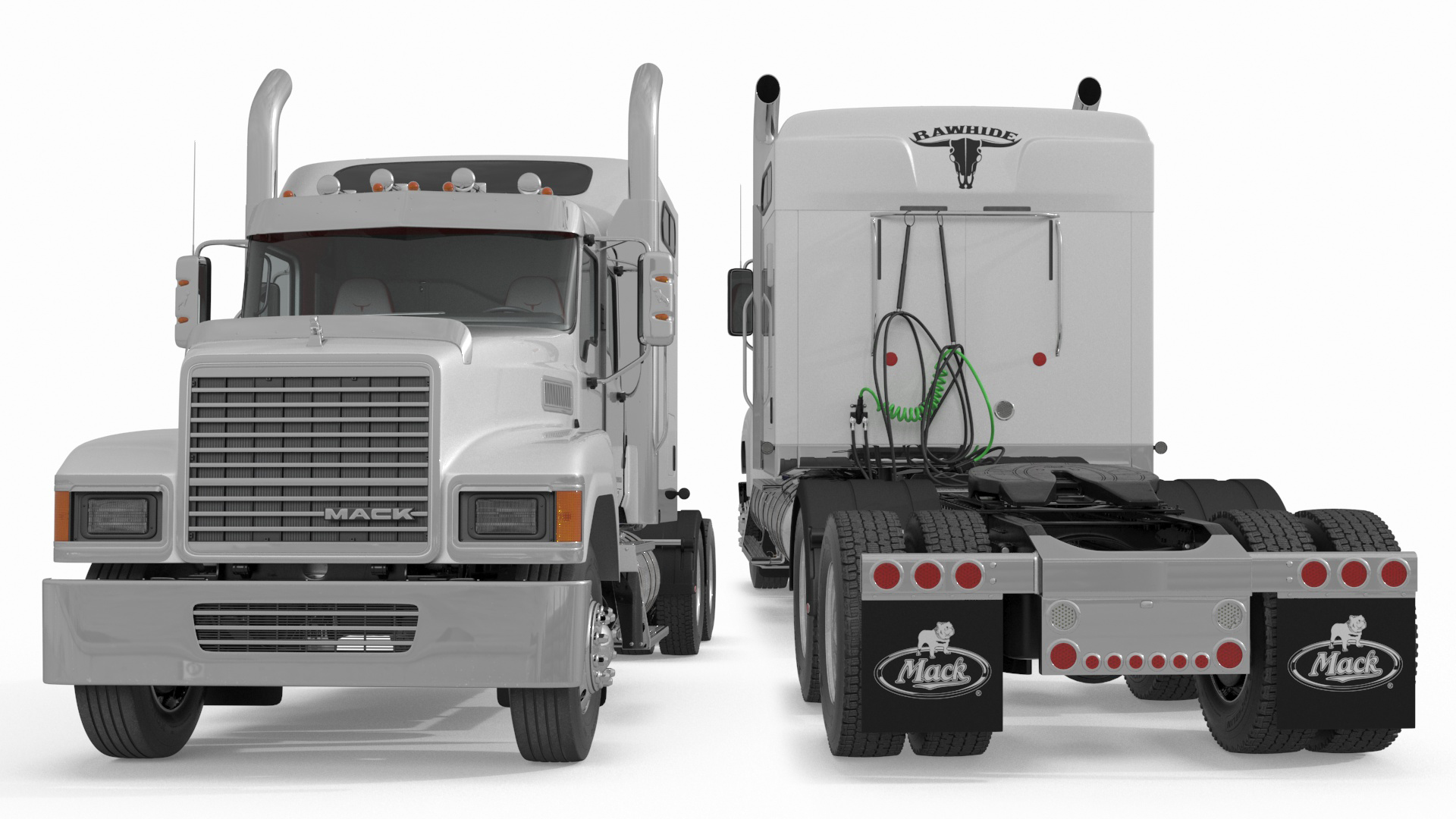 3D Mack CHU613 Truck Simple Interior model