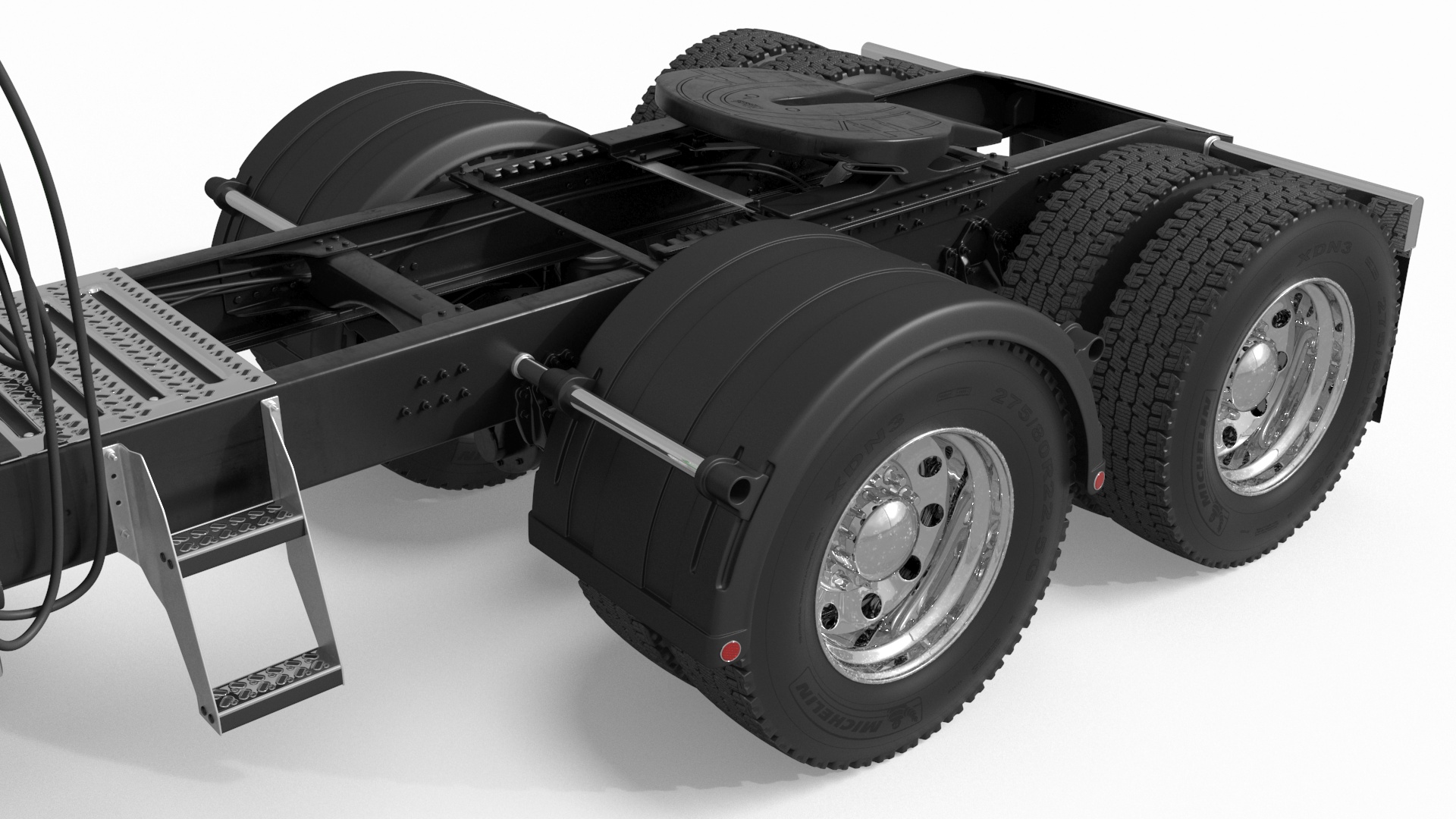 3D Mack CHU613 Truck Simple Interior model