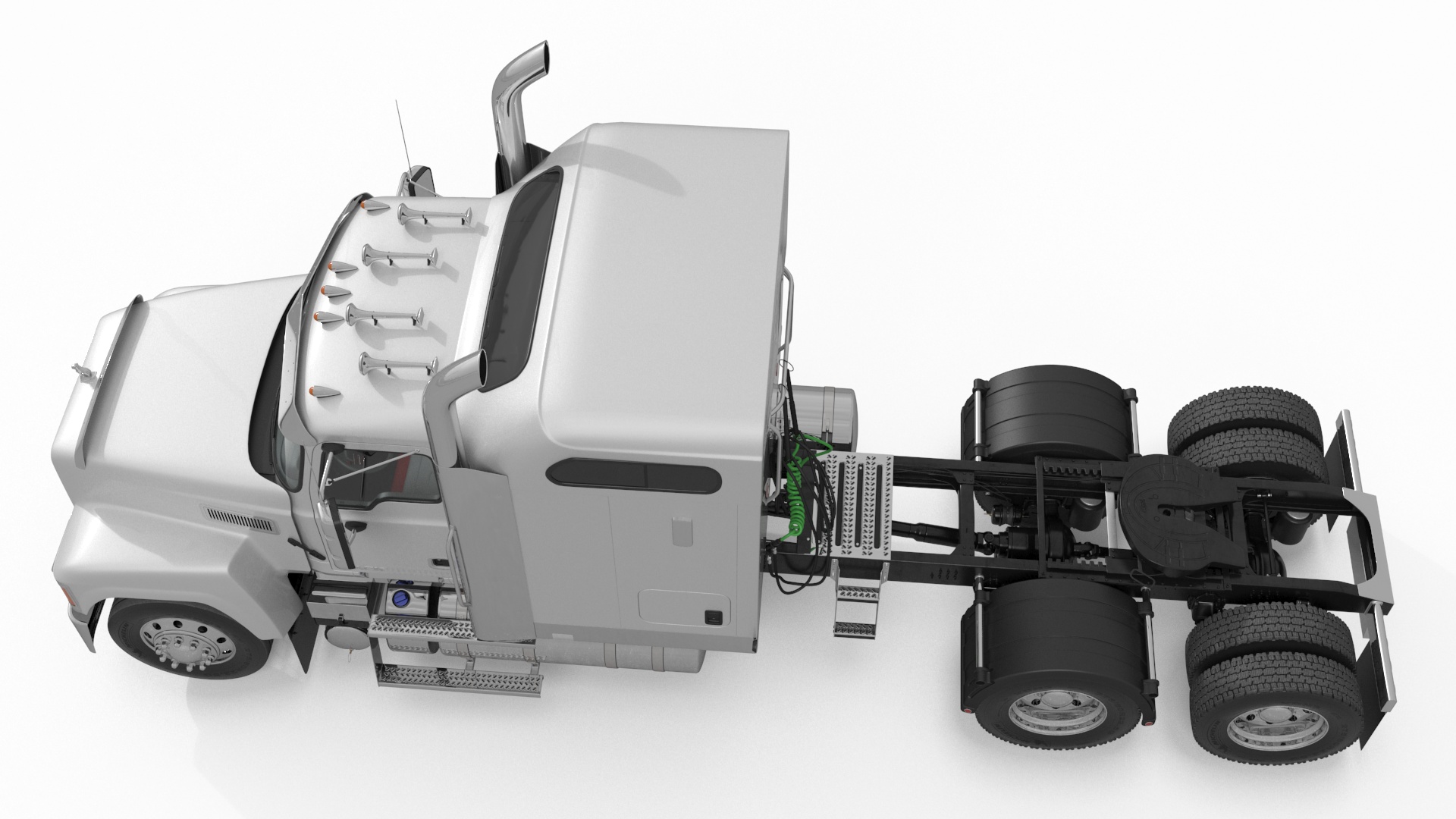 3D Mack CHU613 Truck Simple Interior model