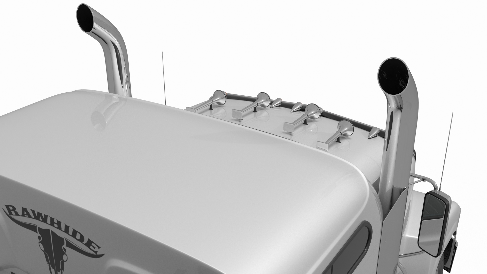 3D Mack CHU613 Truck Simple Interior model