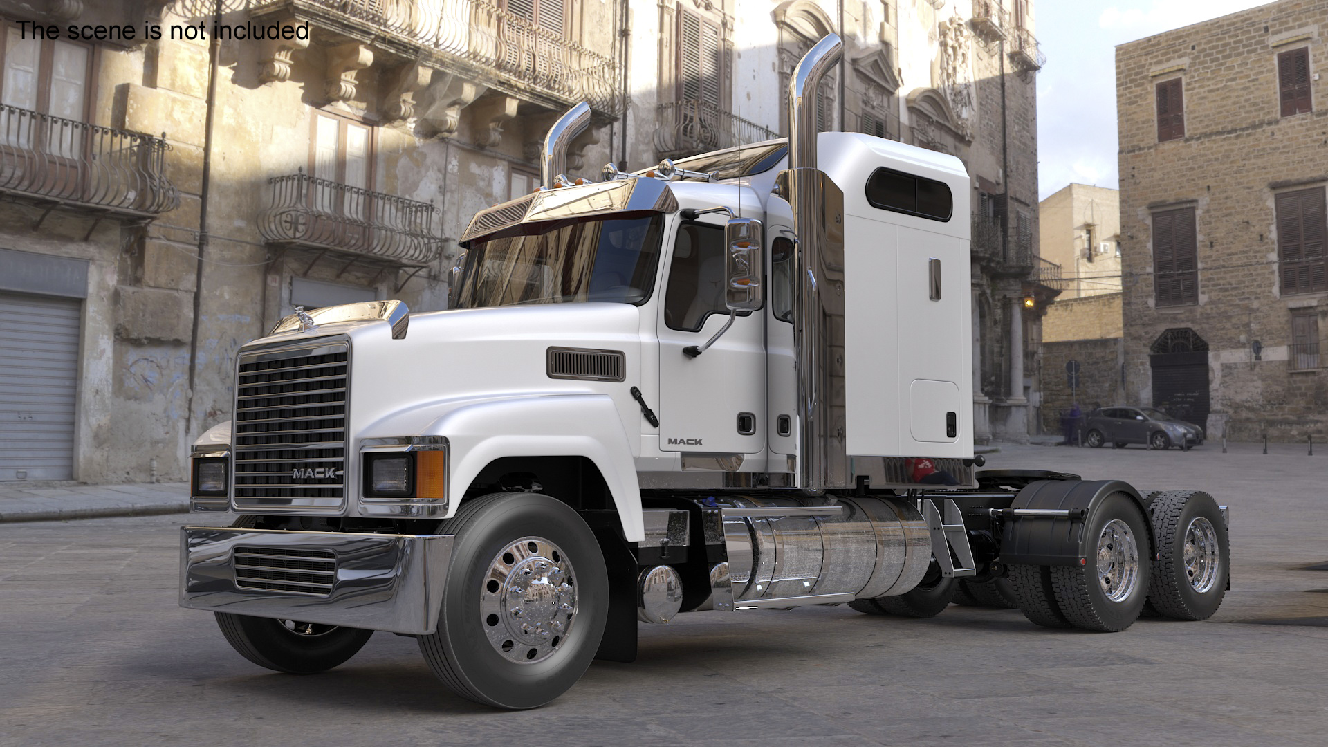 3D Mack CHU613 Truck Simple Interior model