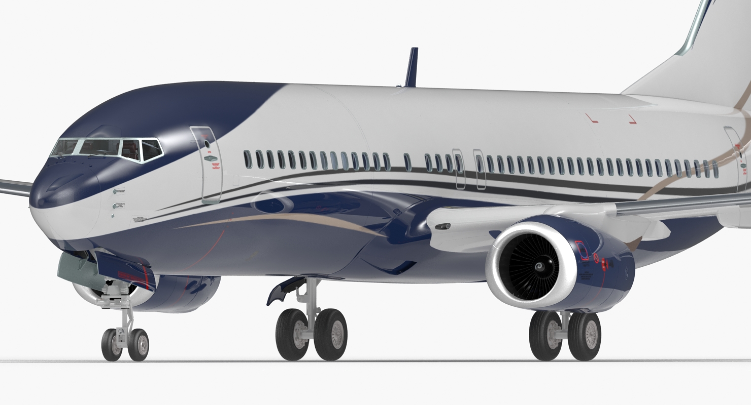 3D Boeing 737 800 with Interior Generic