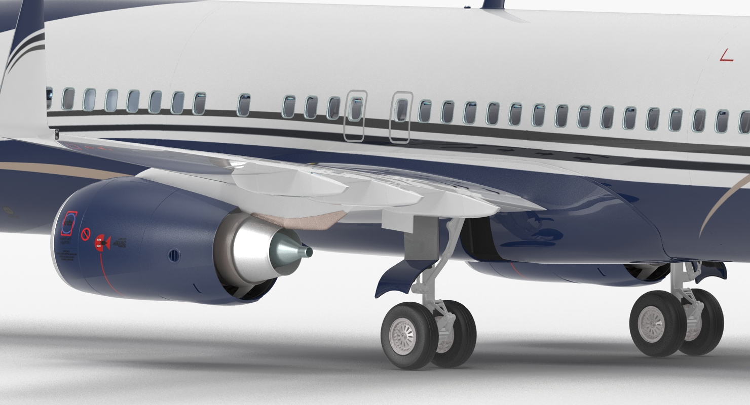 3D Boeing 737 800 with Interior Generic