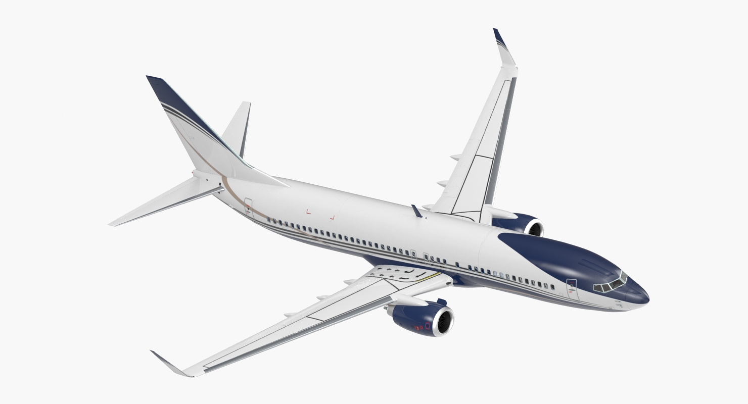 3D Boeing 737 800 with Interior Generic