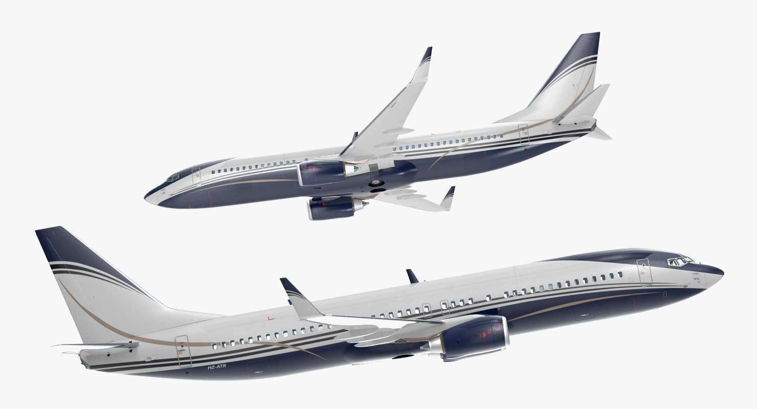 3D Boeing 737 800 with Interior Generic