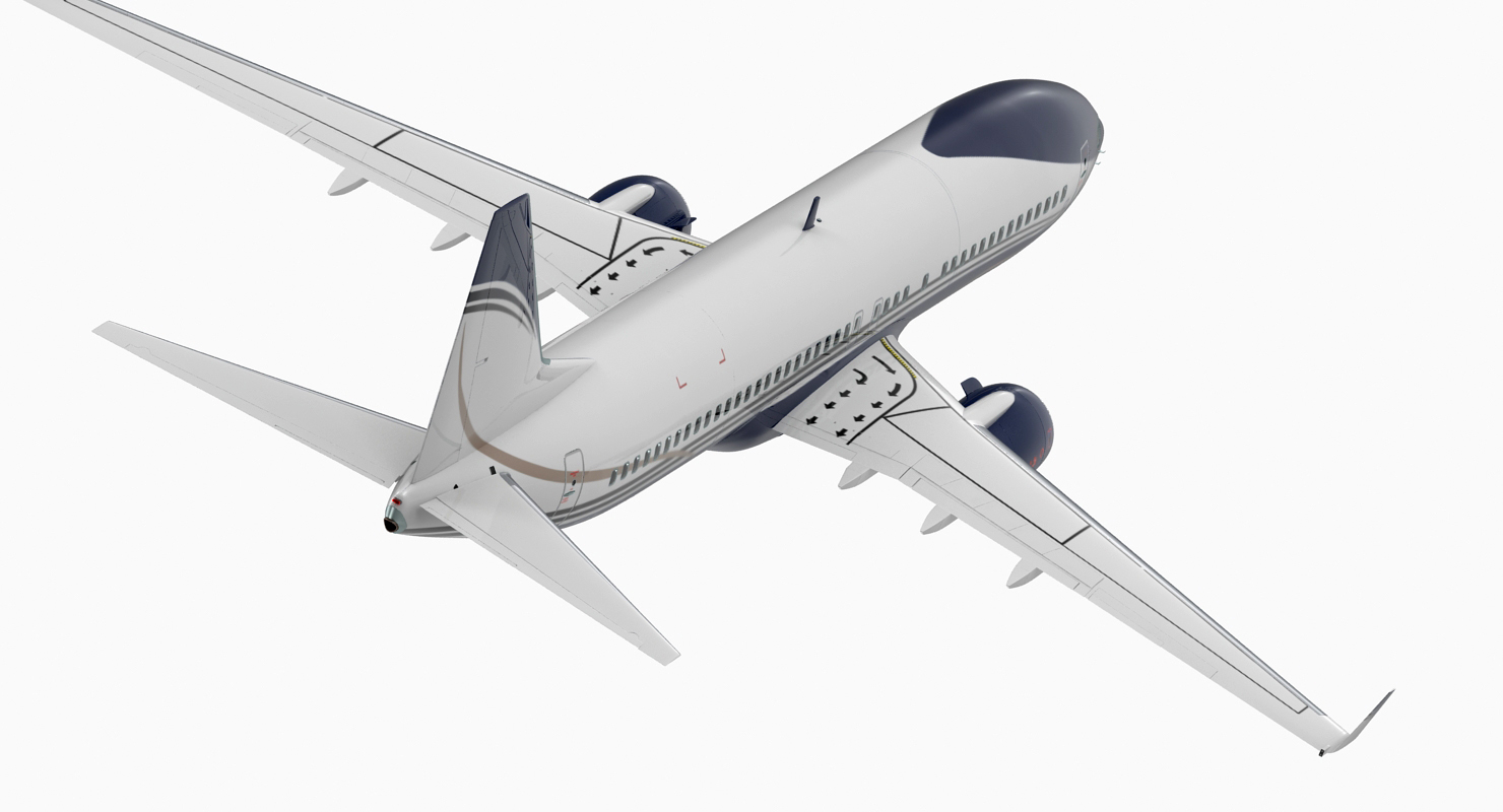3D Boeing 737 800 with Interior Generic