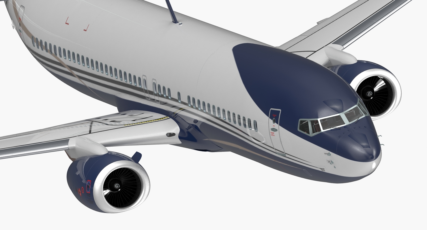3D Boeing 737 800 with Interior Generic