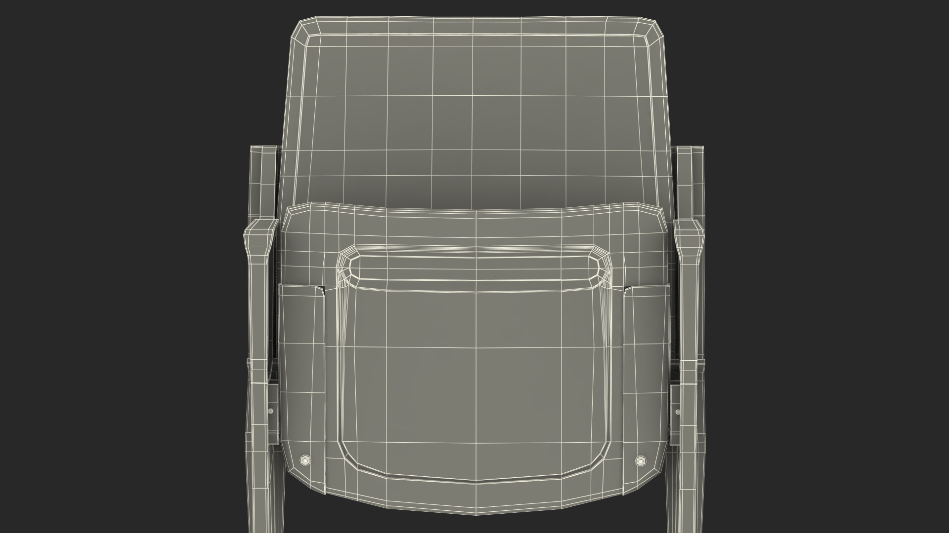 3D model Plastic Stadium Seat