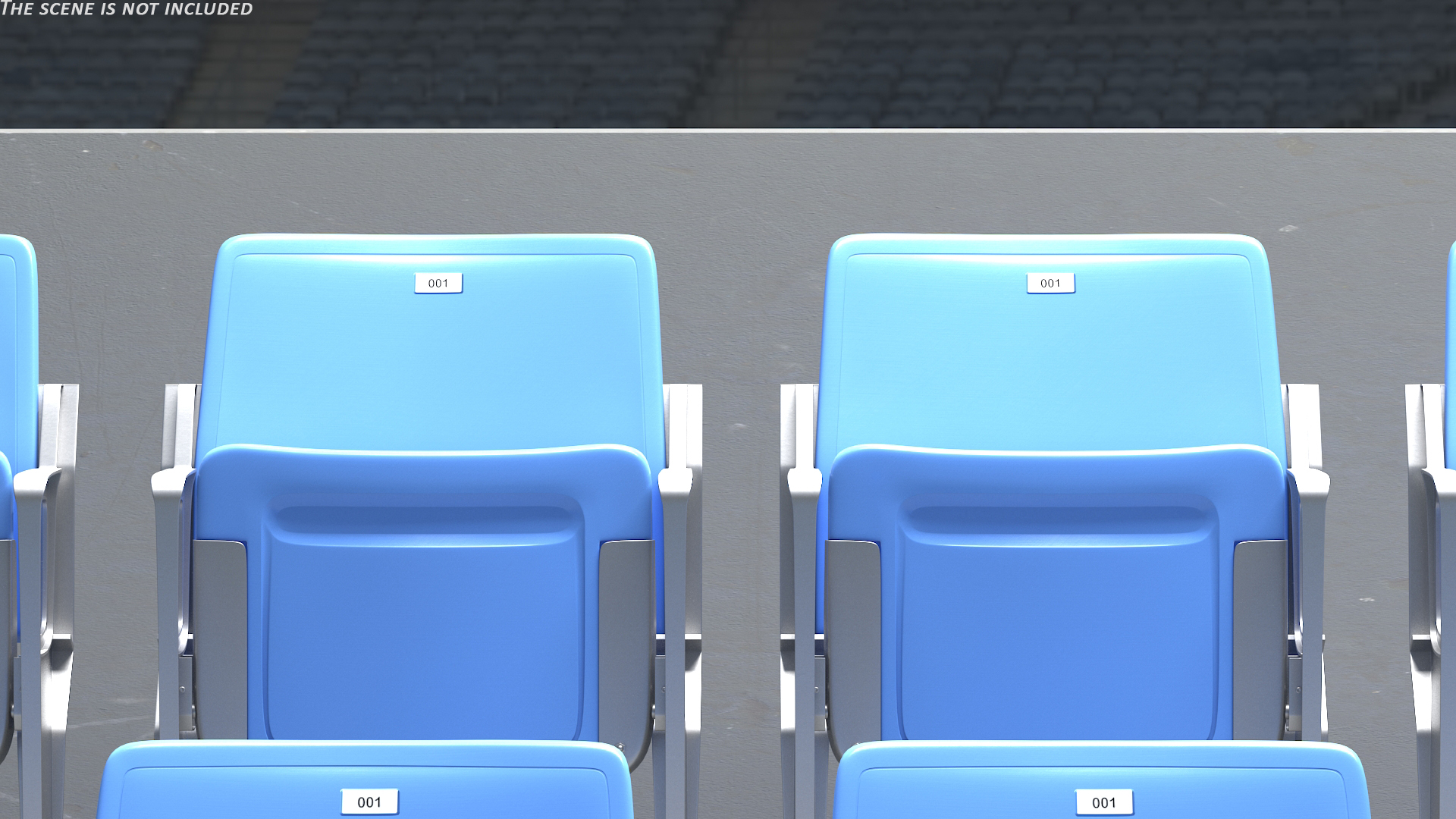 3D model Plastic Stadium Seat