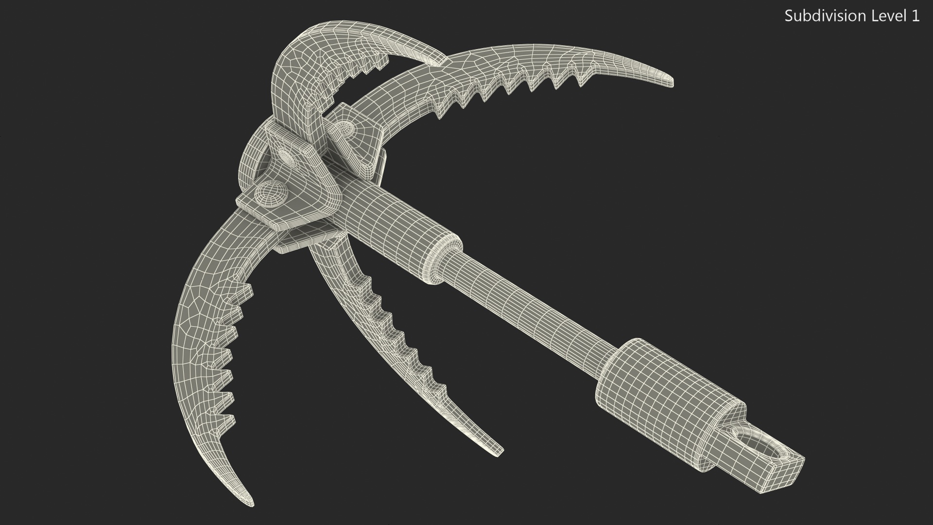 3D Folding Climbing Grappling Hook