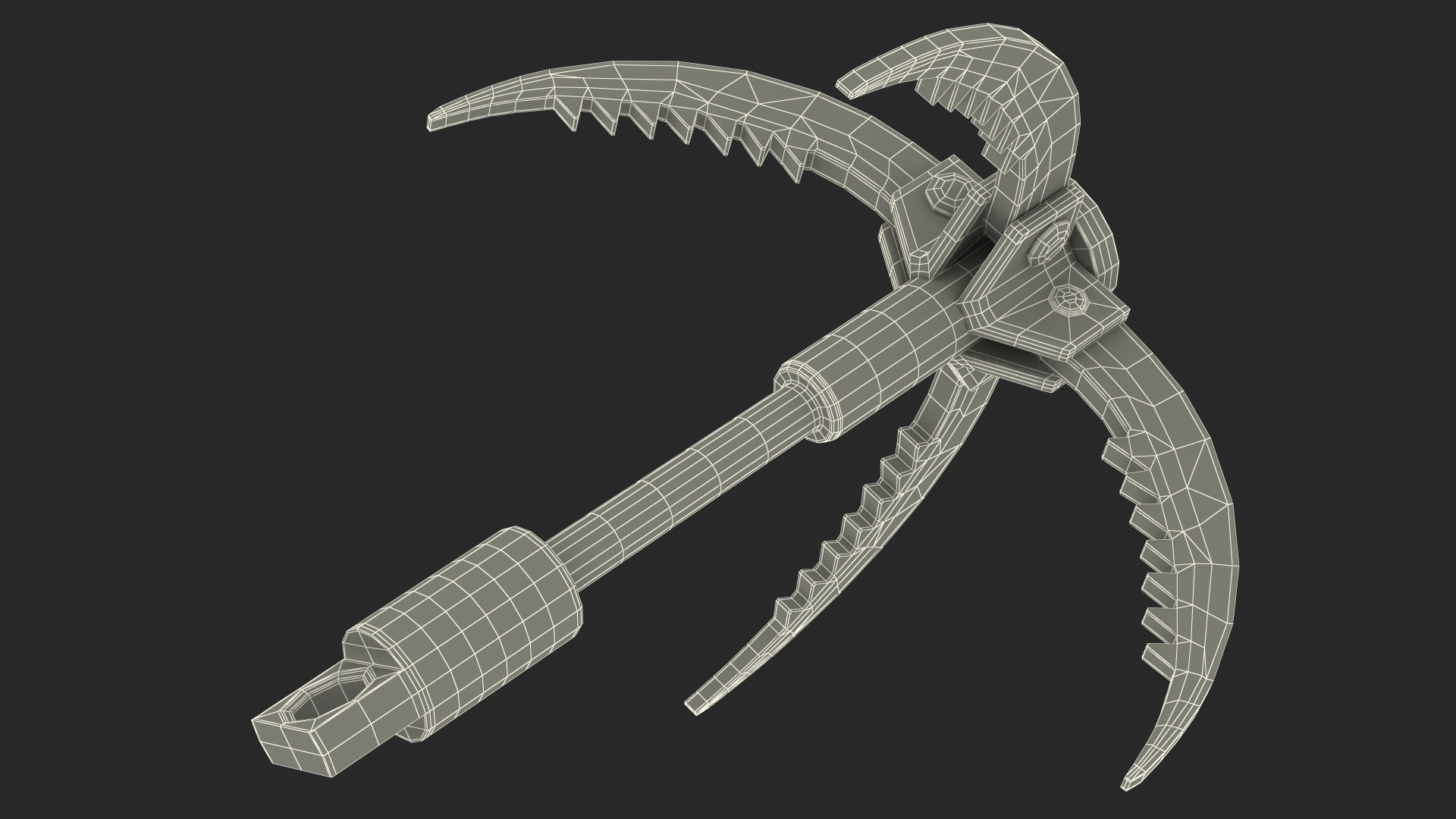 3D Folding Climbing Grappling Hook