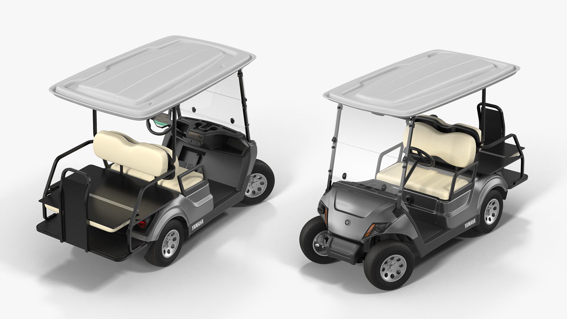 Yamaha The Drive2 PTV 2020 Golf Car Rigged 3D