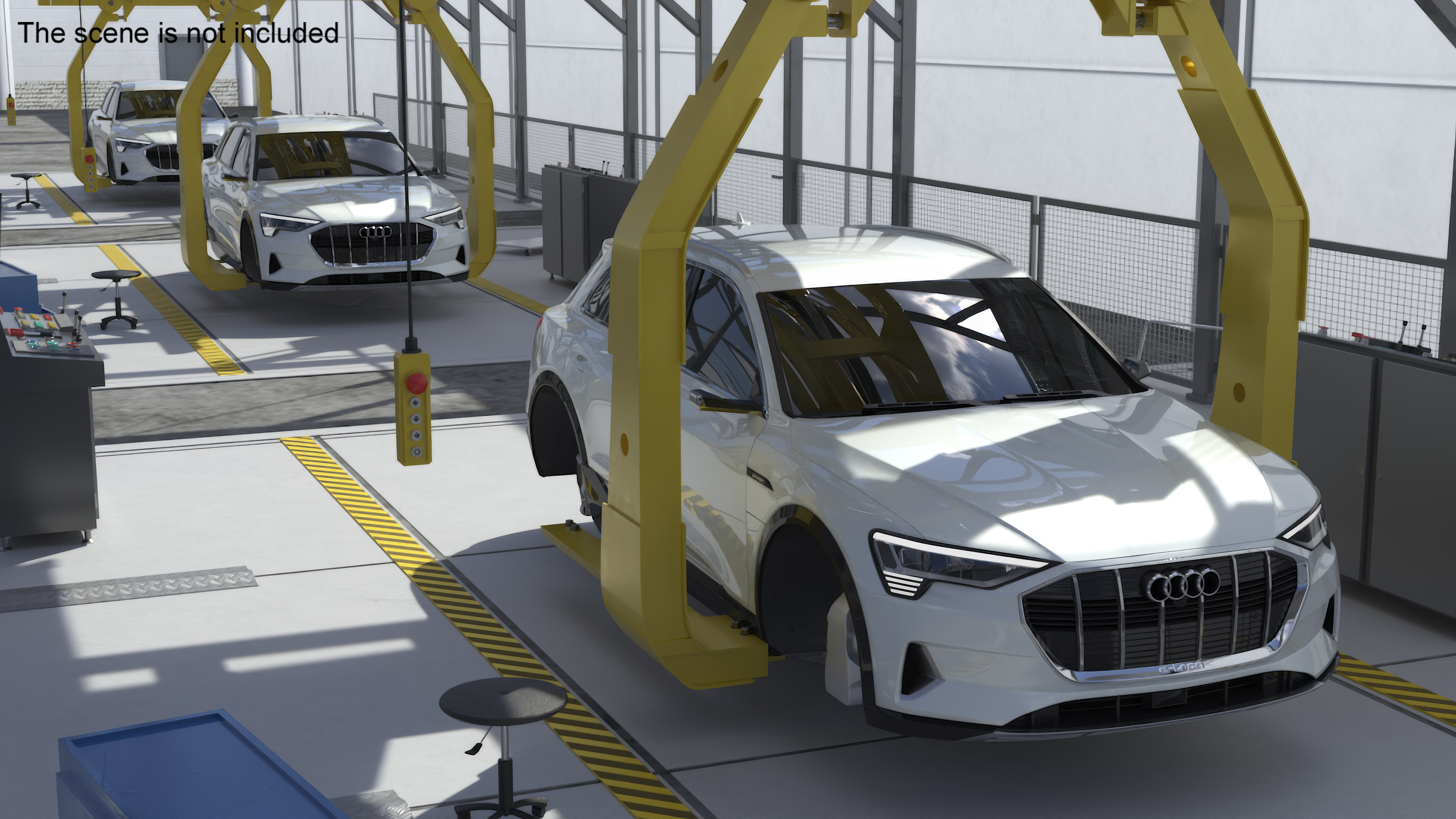 3D Audi Assembly Line model