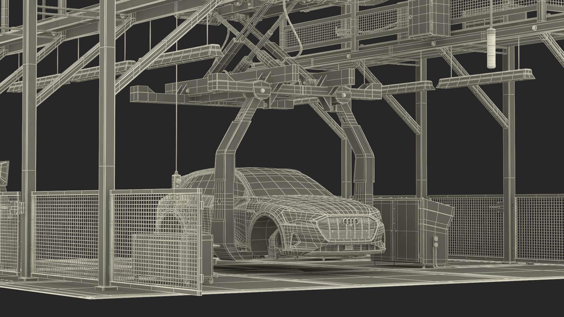3D Audi Assembly Line model