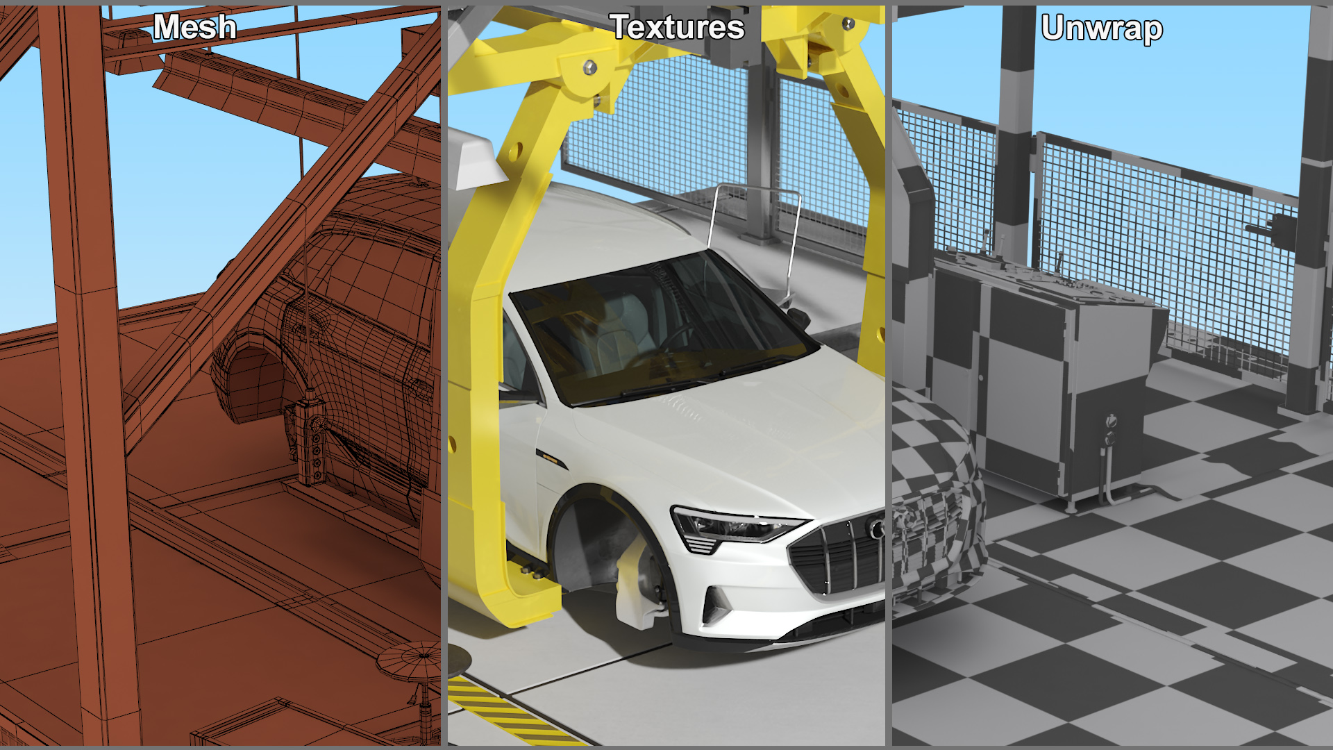 3D Audi Assembly Line model