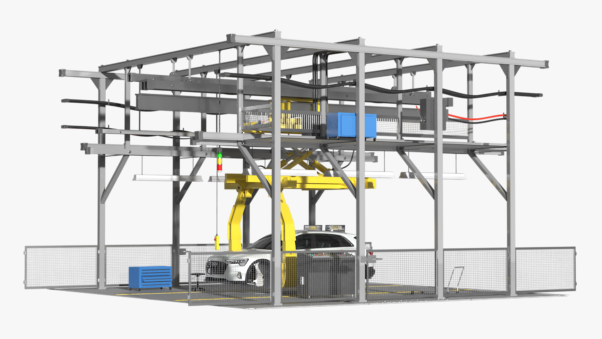 3D Audi Assembly Line model