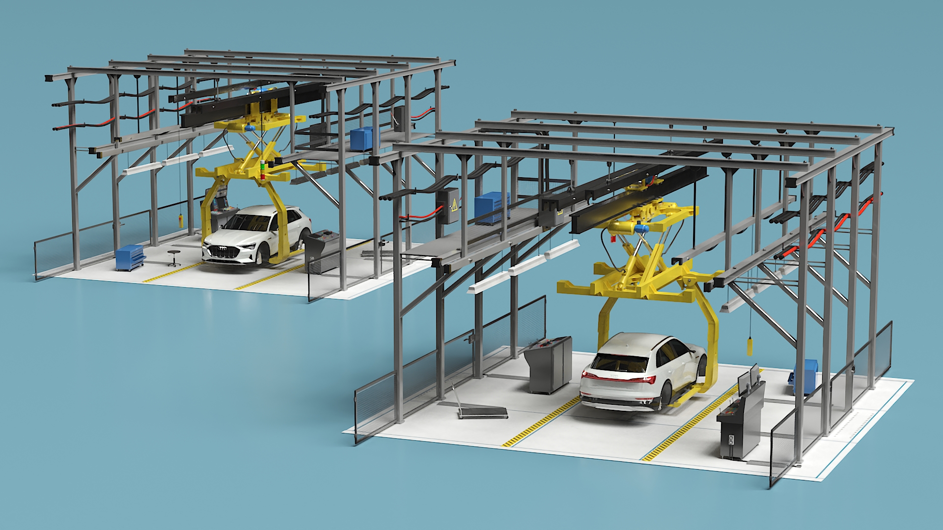 3D Audi Assembly Line model