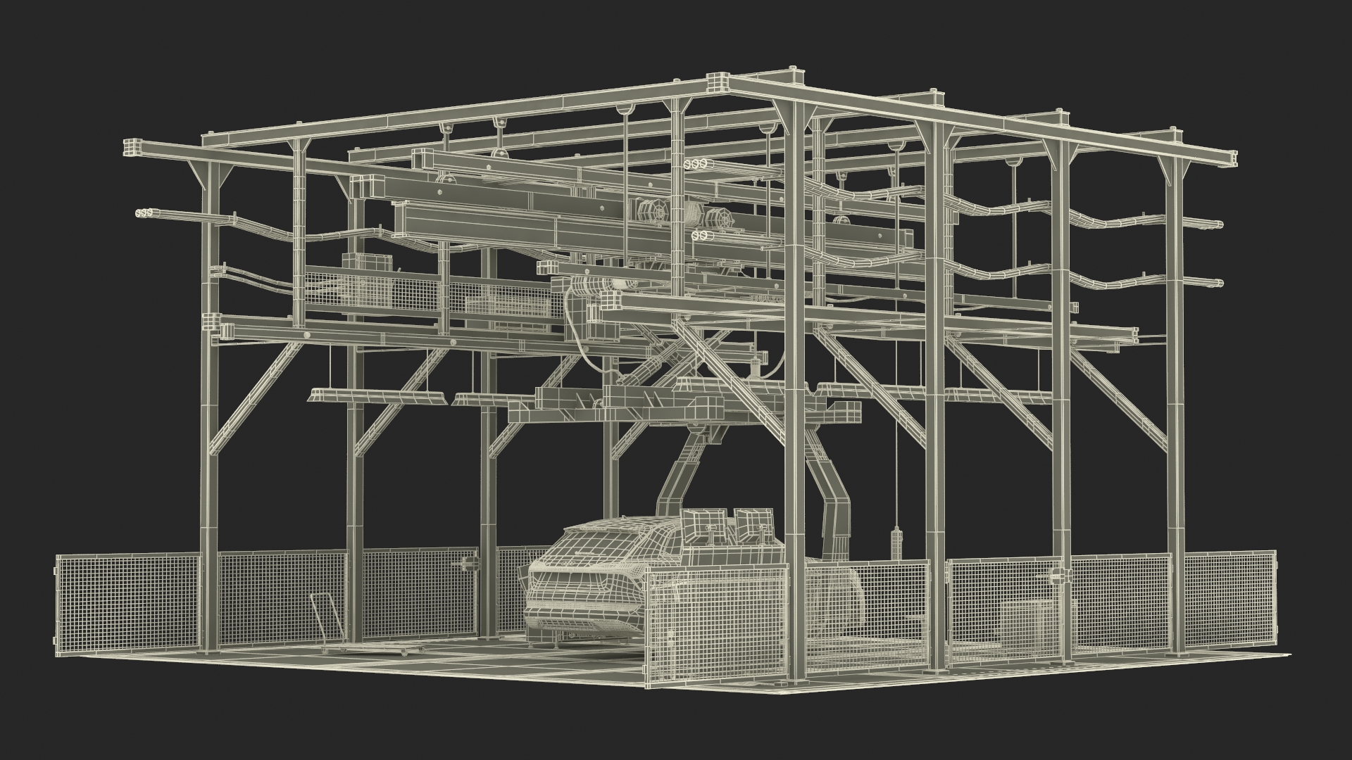 3D Audi Assembly Line model