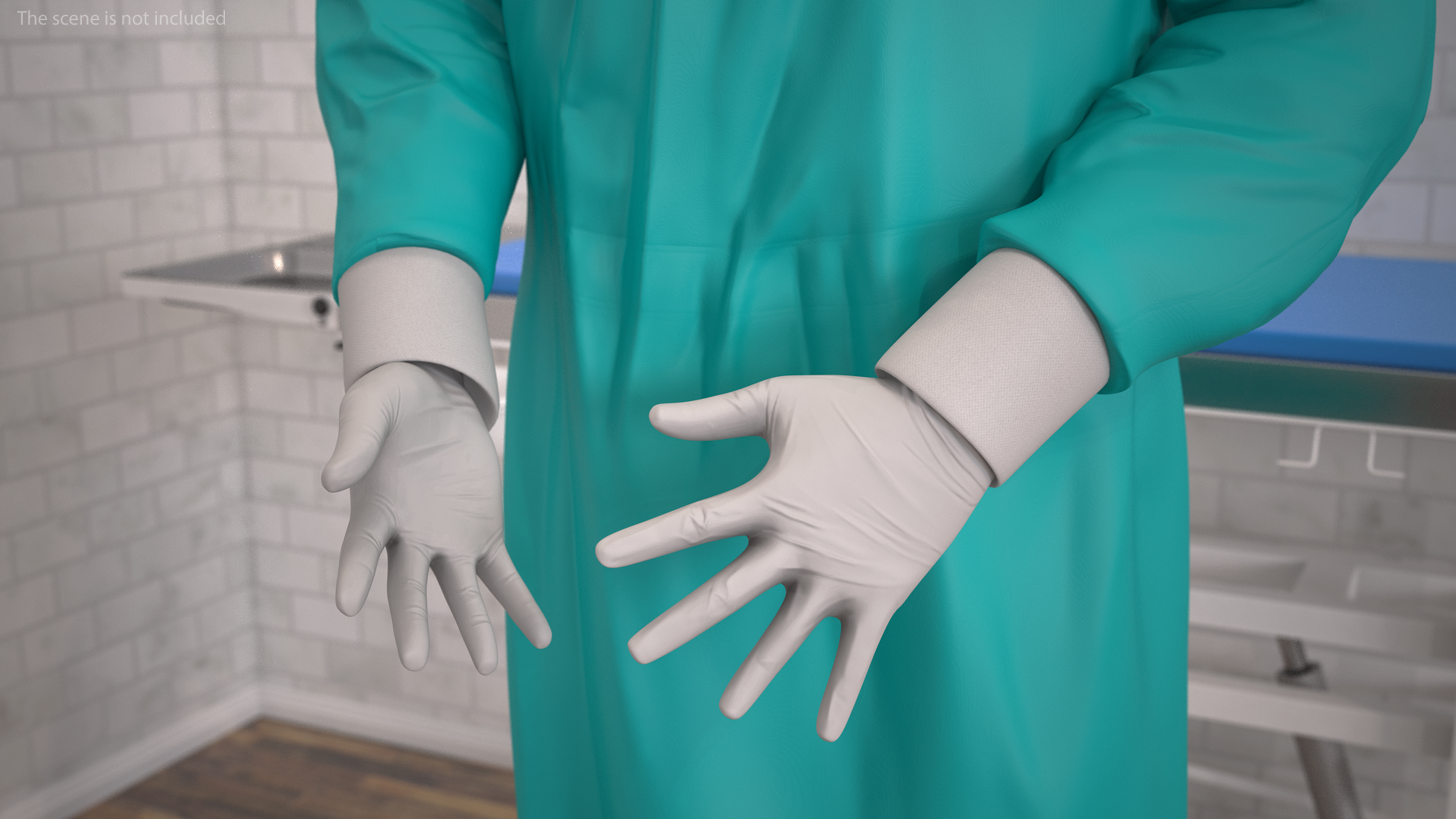 3D African Black Male Doctor Rigged for Cinema 4D