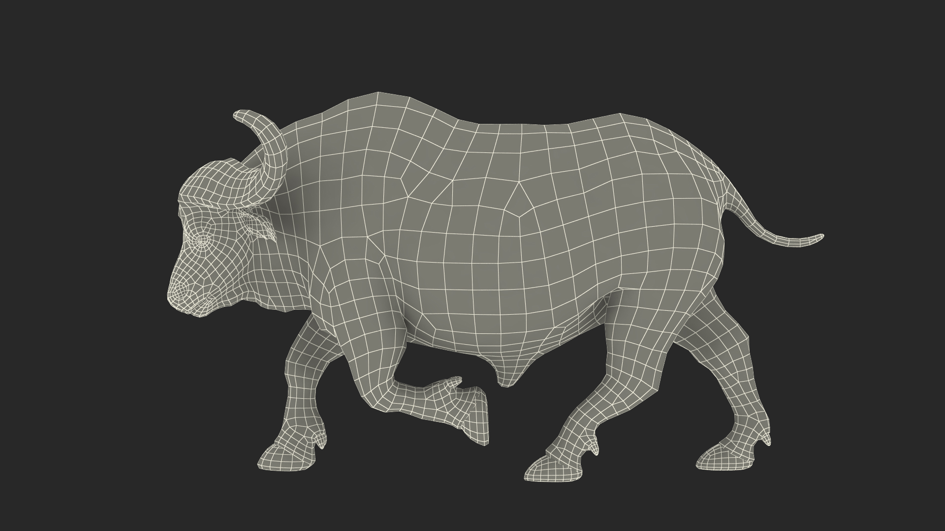 3D model Cape Buffalo African Buffalo Rigged