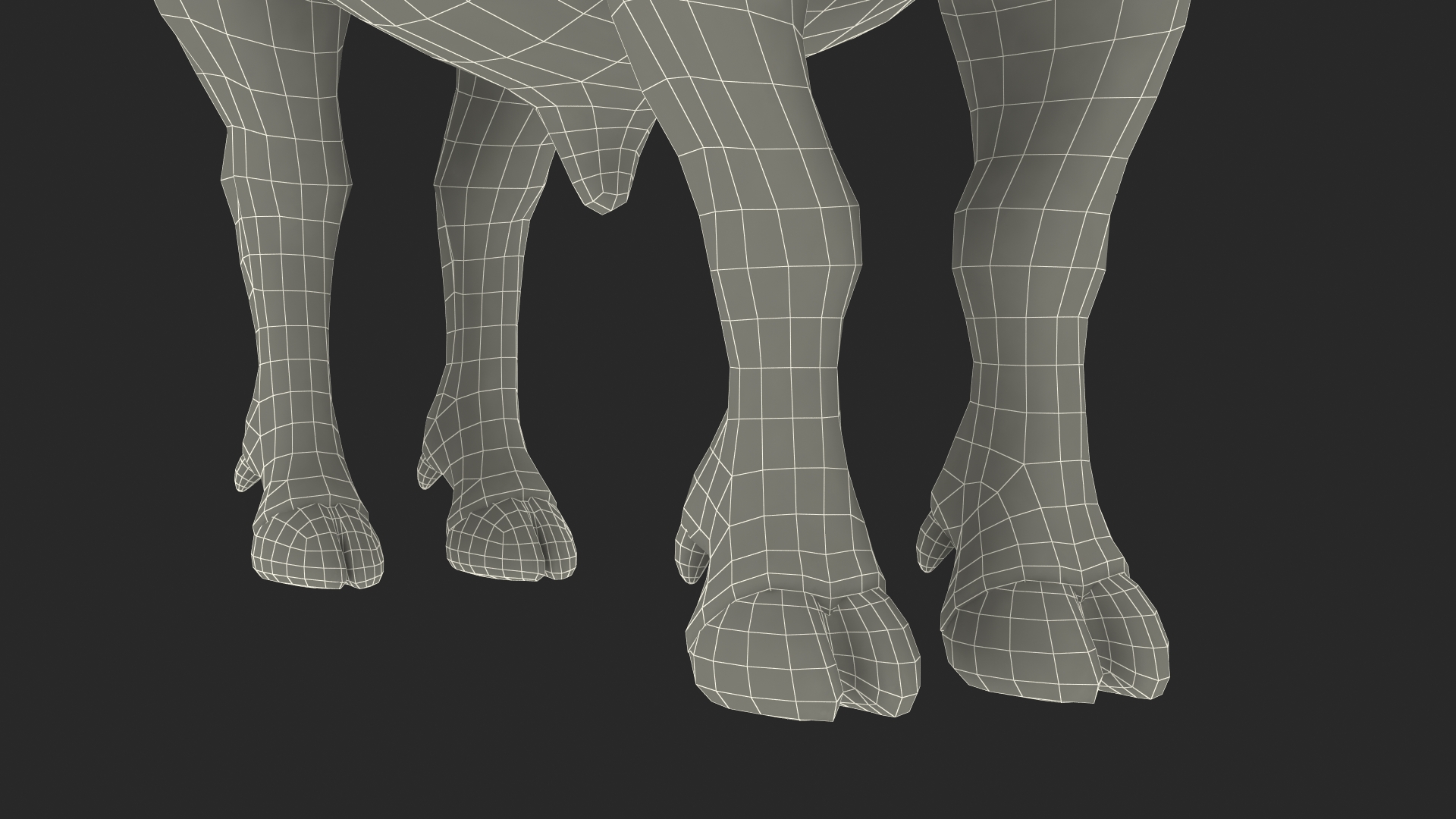3D model Cape Buffalo African Buffalo Rigged