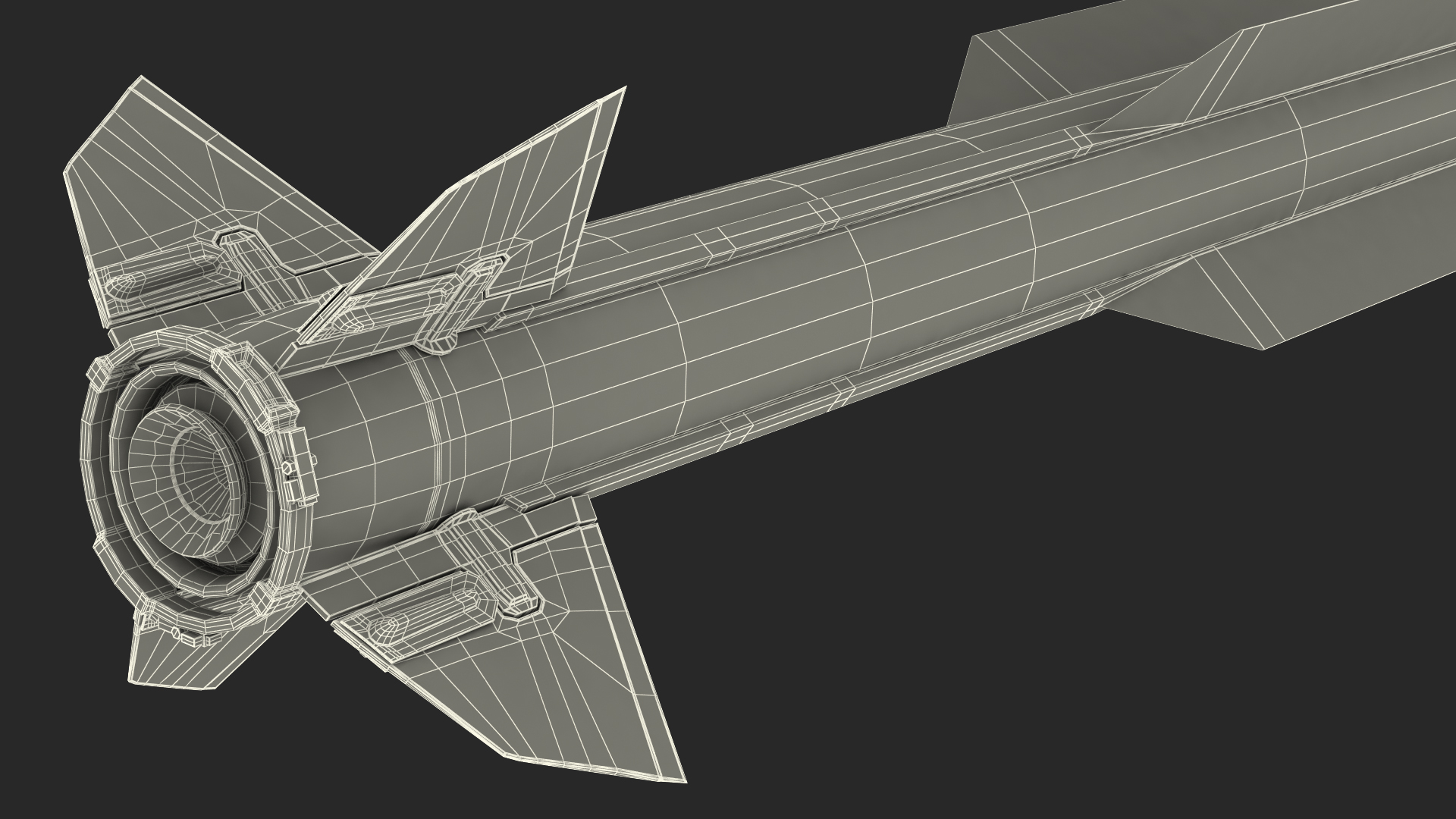 Anti Air Warfare Missile SM6 Set 3D