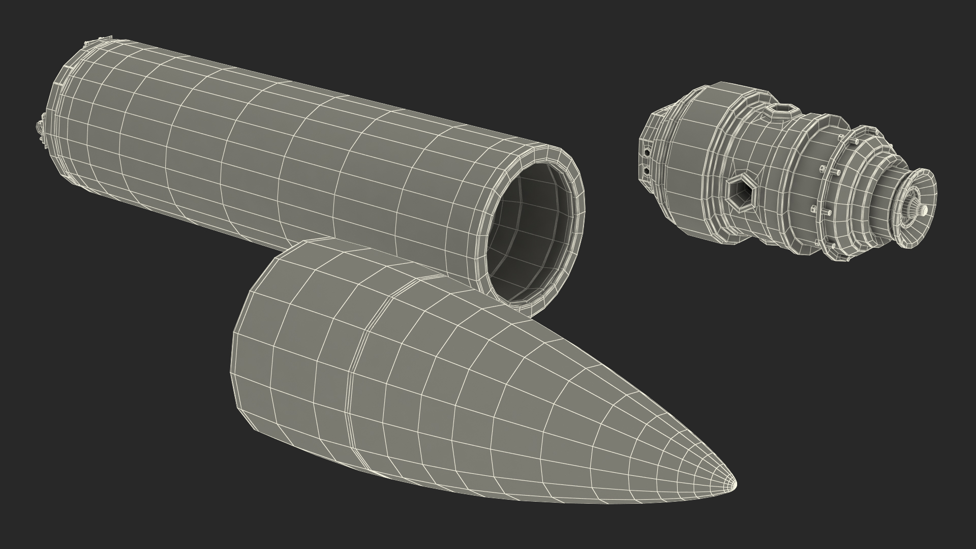 Anti Air Warfare Missile SM6 Set 3D