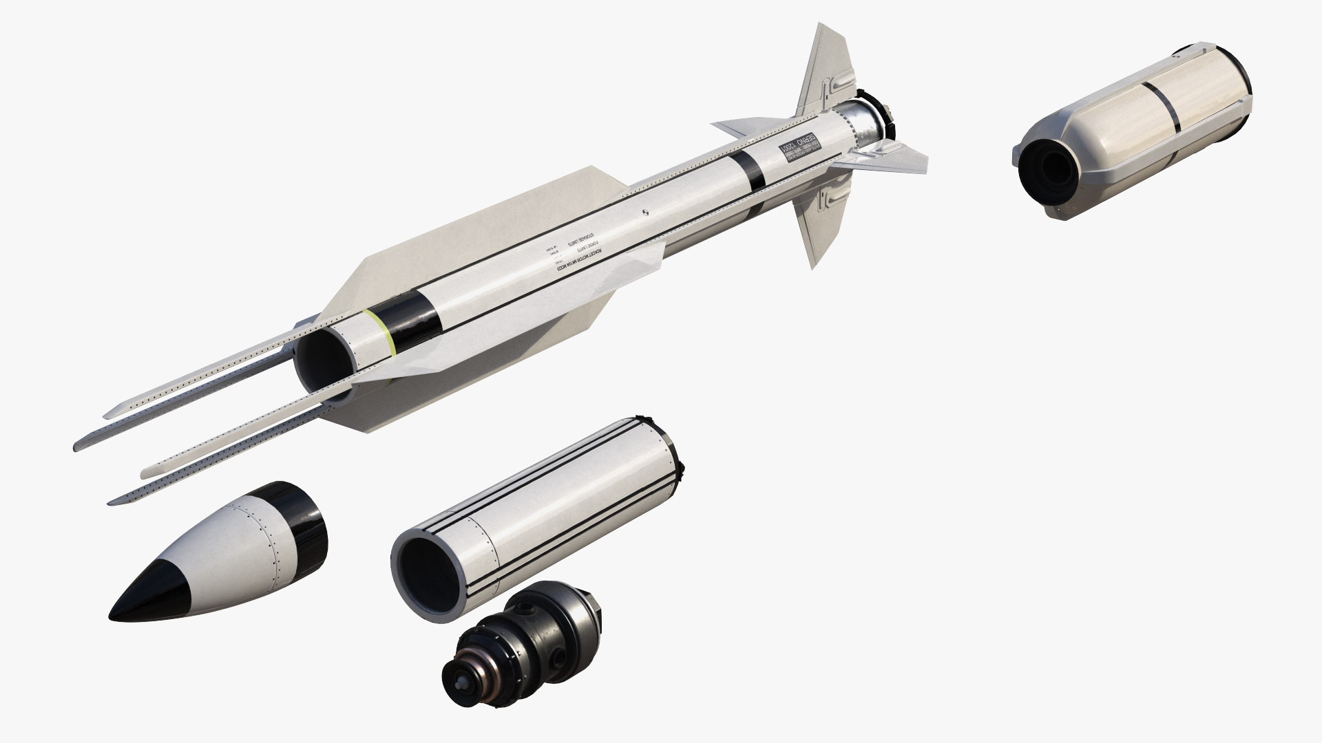 Anti Air Warfare Missile SM6 Set 3D