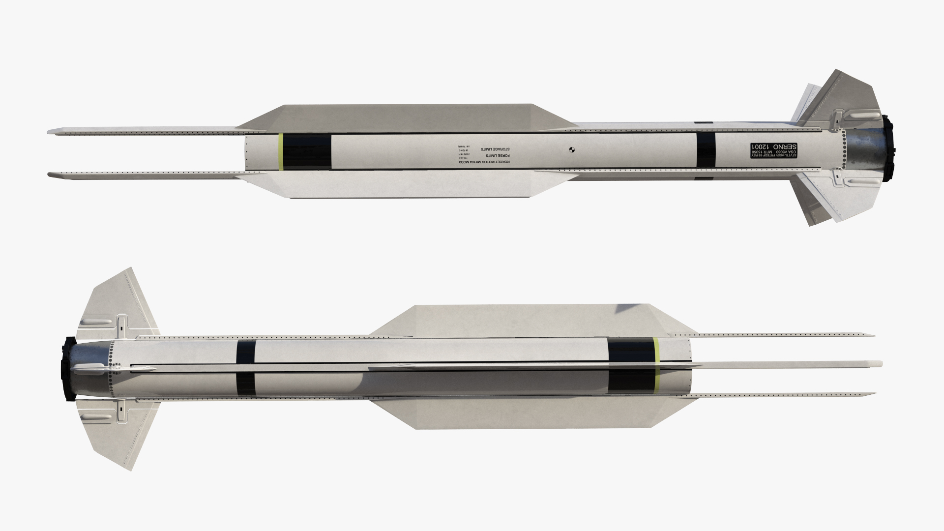 Anti Air Warfare Missile SM6 Set 3D