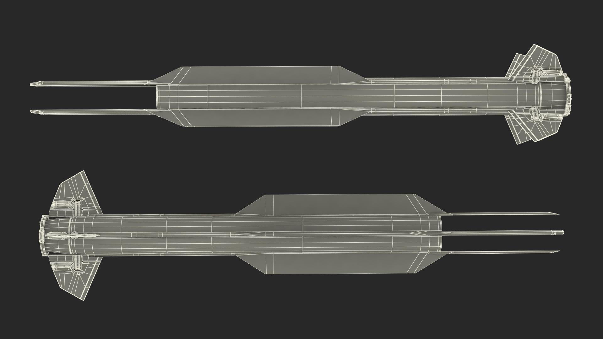 Anti Air Warfare Missile SM6 Set 3D
