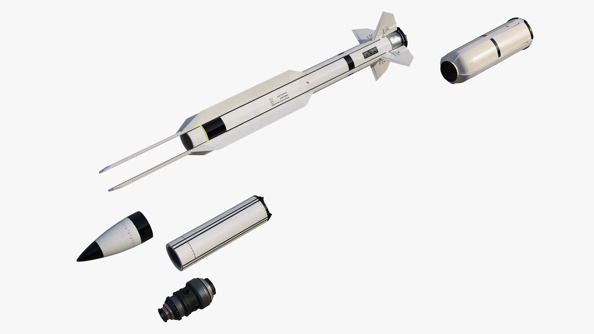 Anti Air Warfare Missile SM6 Set 3D