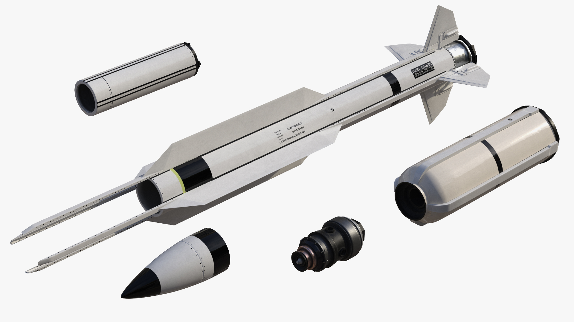 Anti Air Warfare Missile SM6 Set 3D