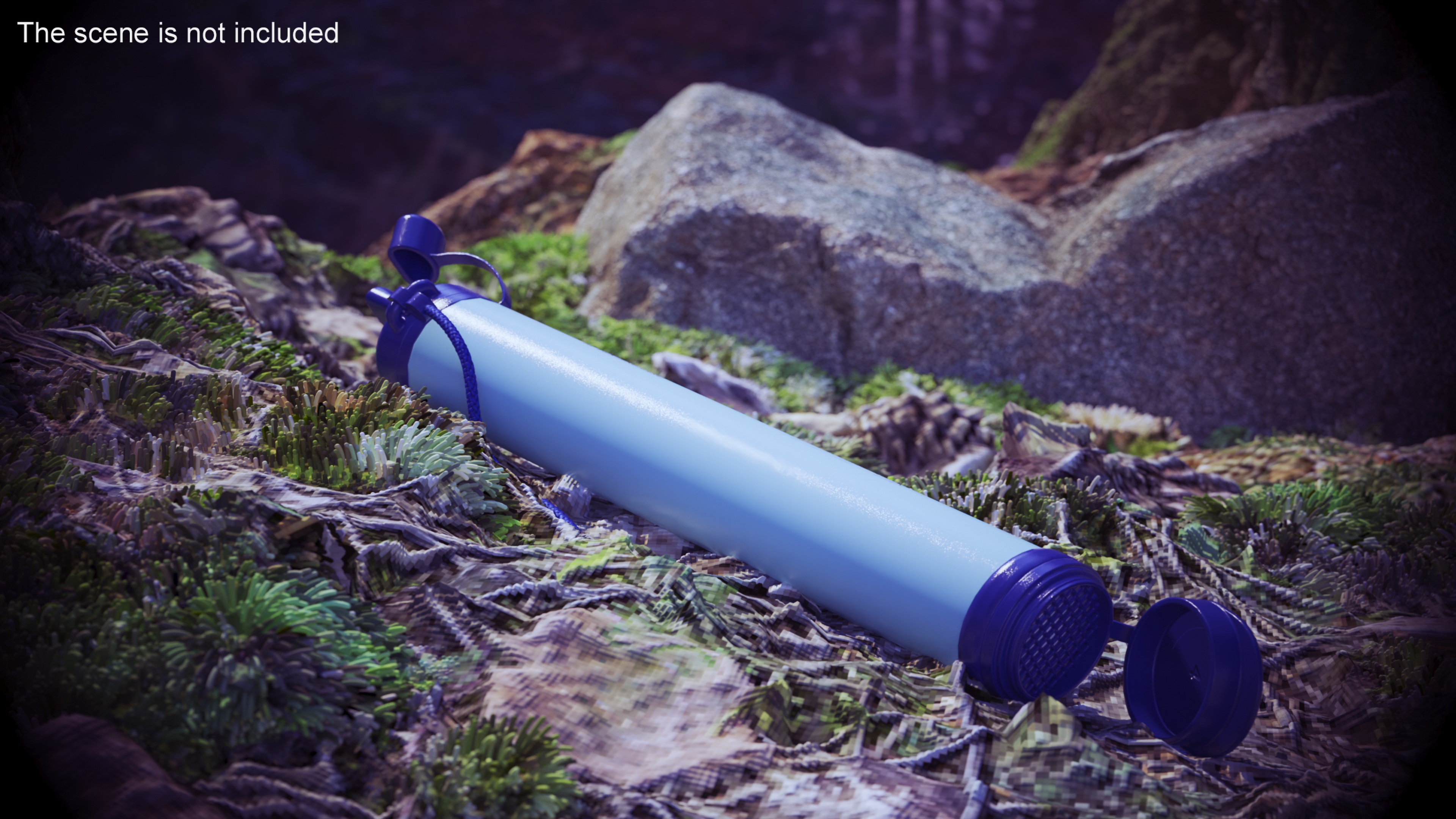 LifeStraw Water Filter Open 3D