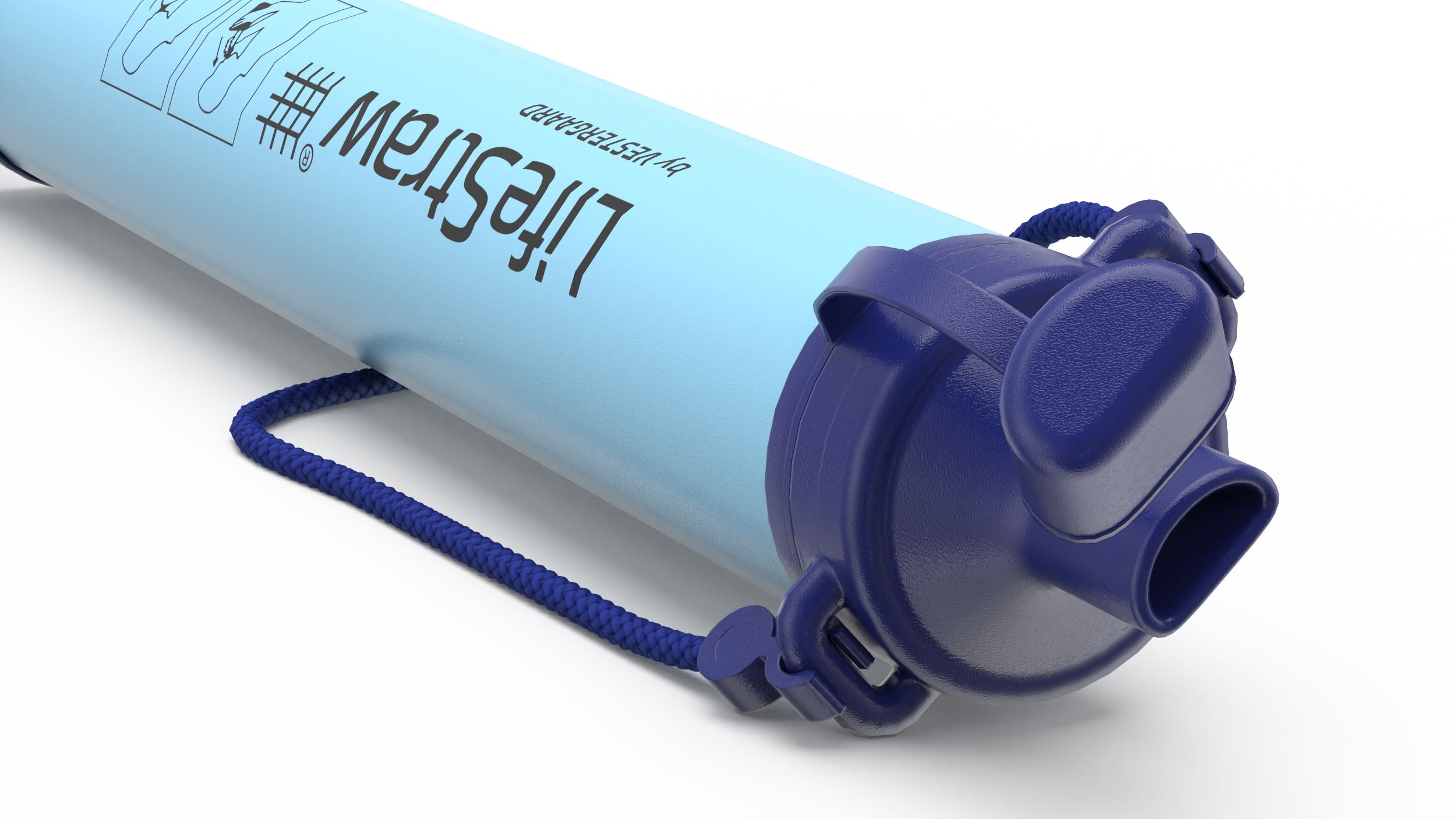 LifeStraw Water Filter Open 3D