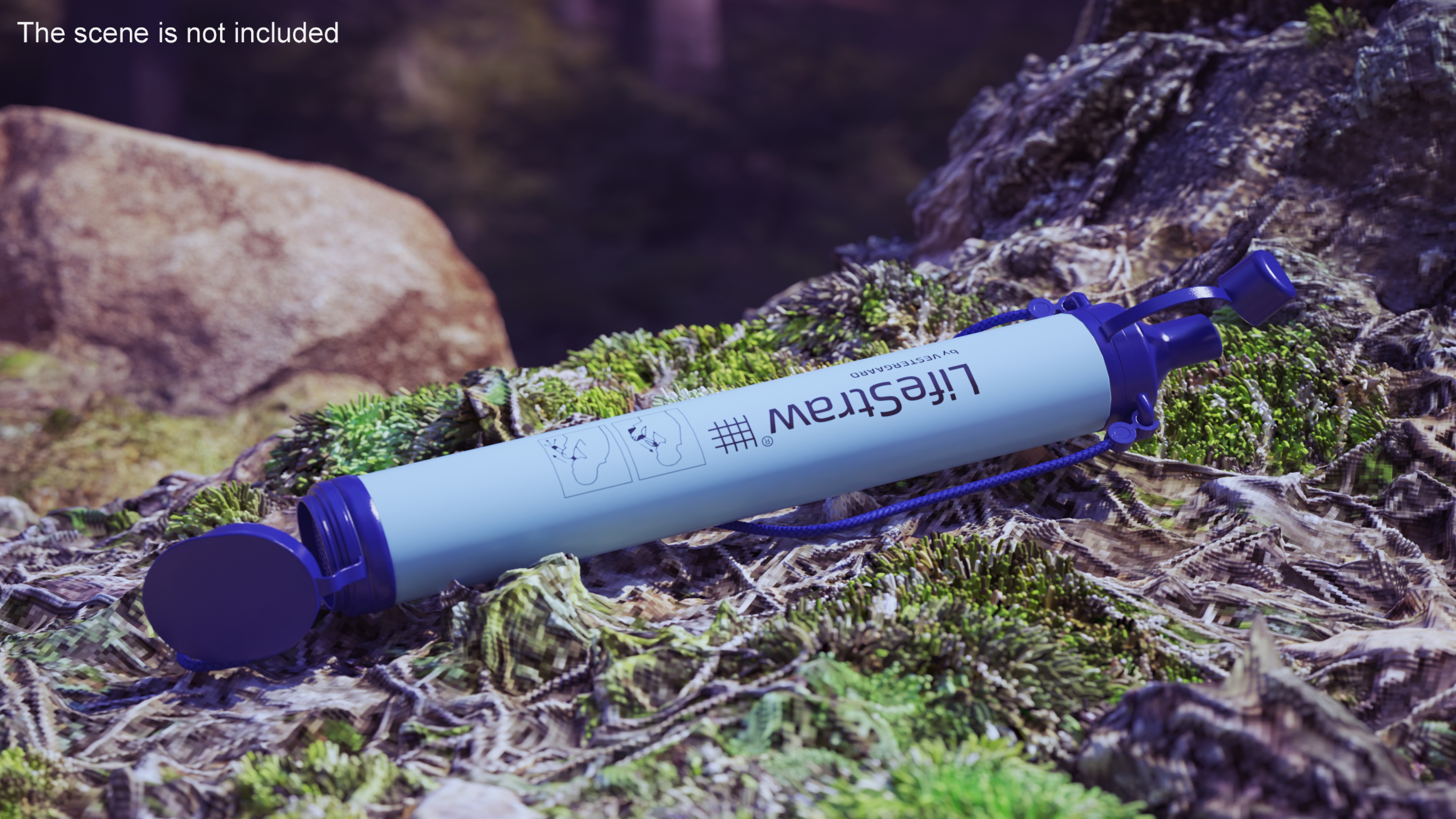 LifeStraw Water Filter Open 3D