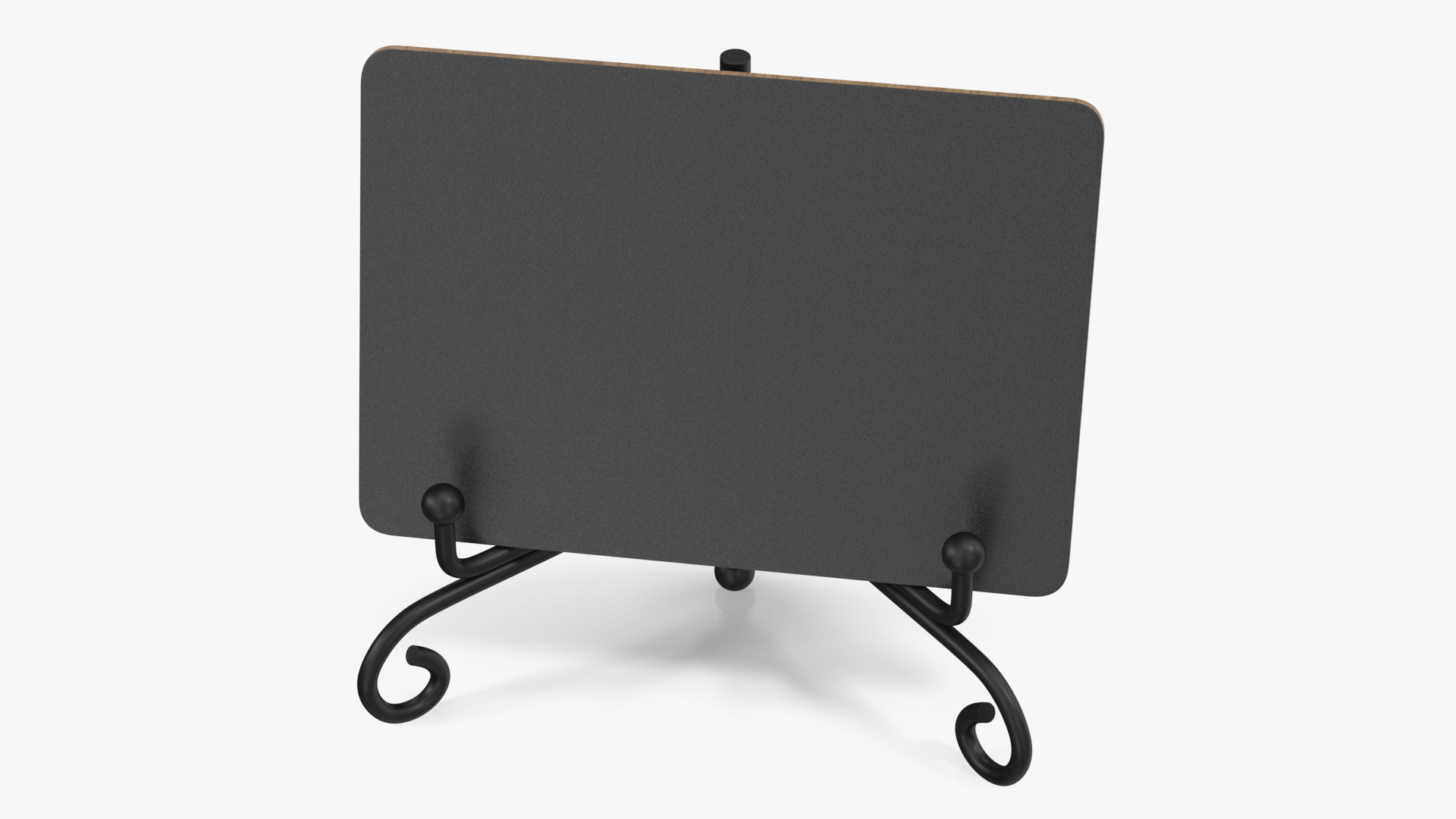 Wooden Chalkboard on Metal Stand 3D