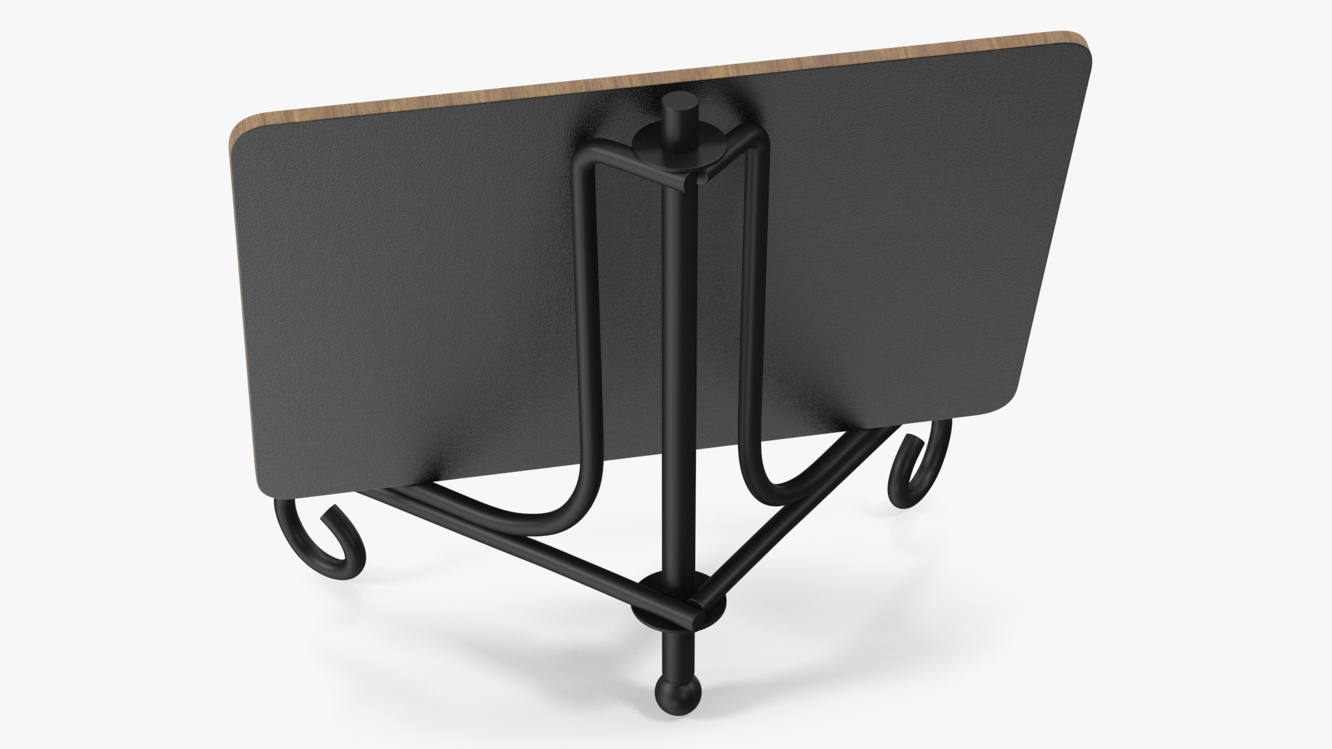 Wooden Chalkboard on Metal Stand 3D