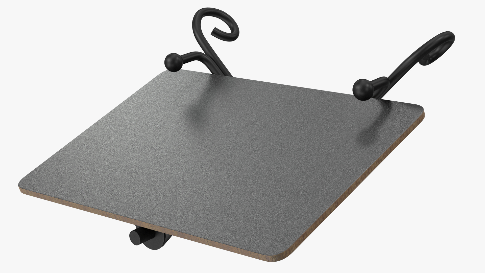 Wooden Chalkboard on Metal Stand 3D