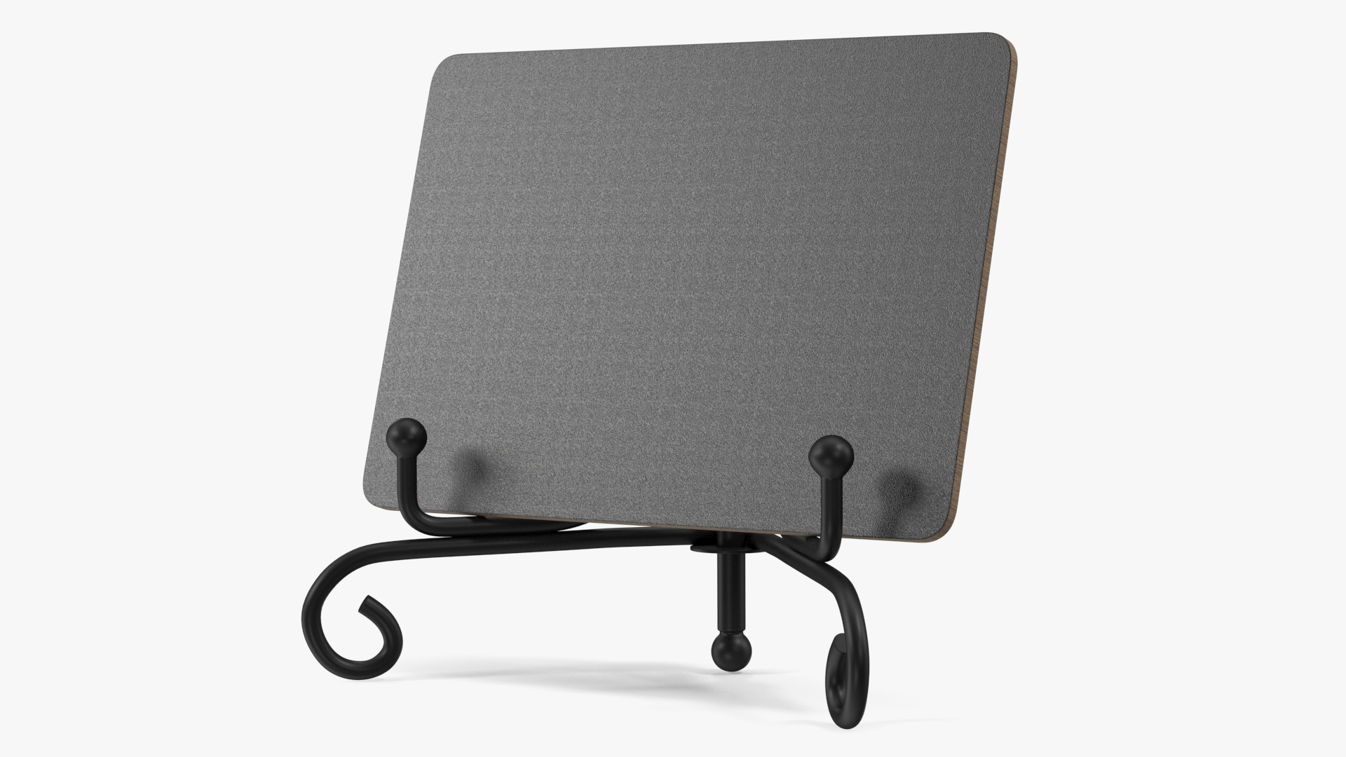 Wooden Chalkboard on Metal Stand 3D