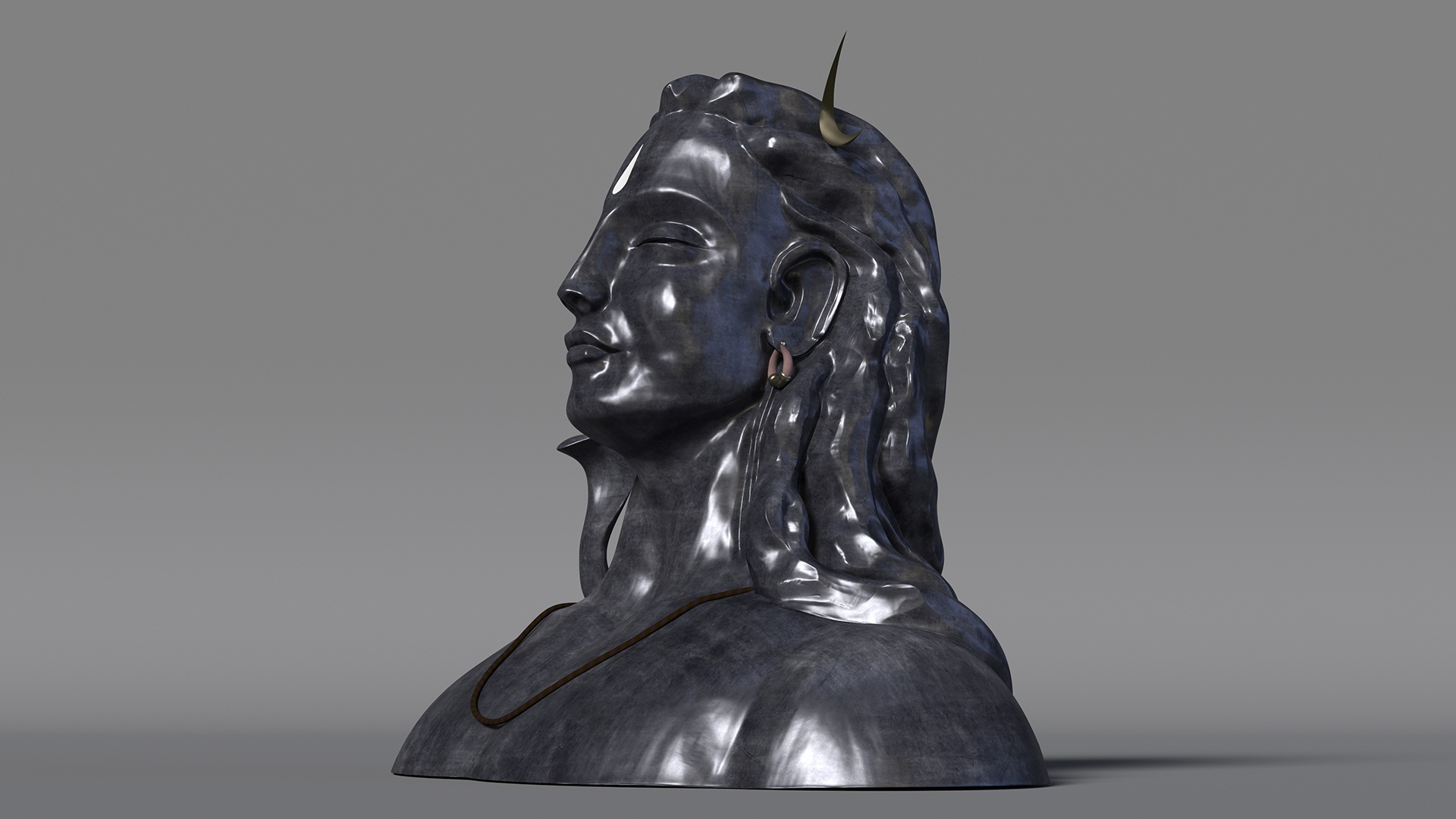 3D Adiyogi Shiva Statue for 3D Print model