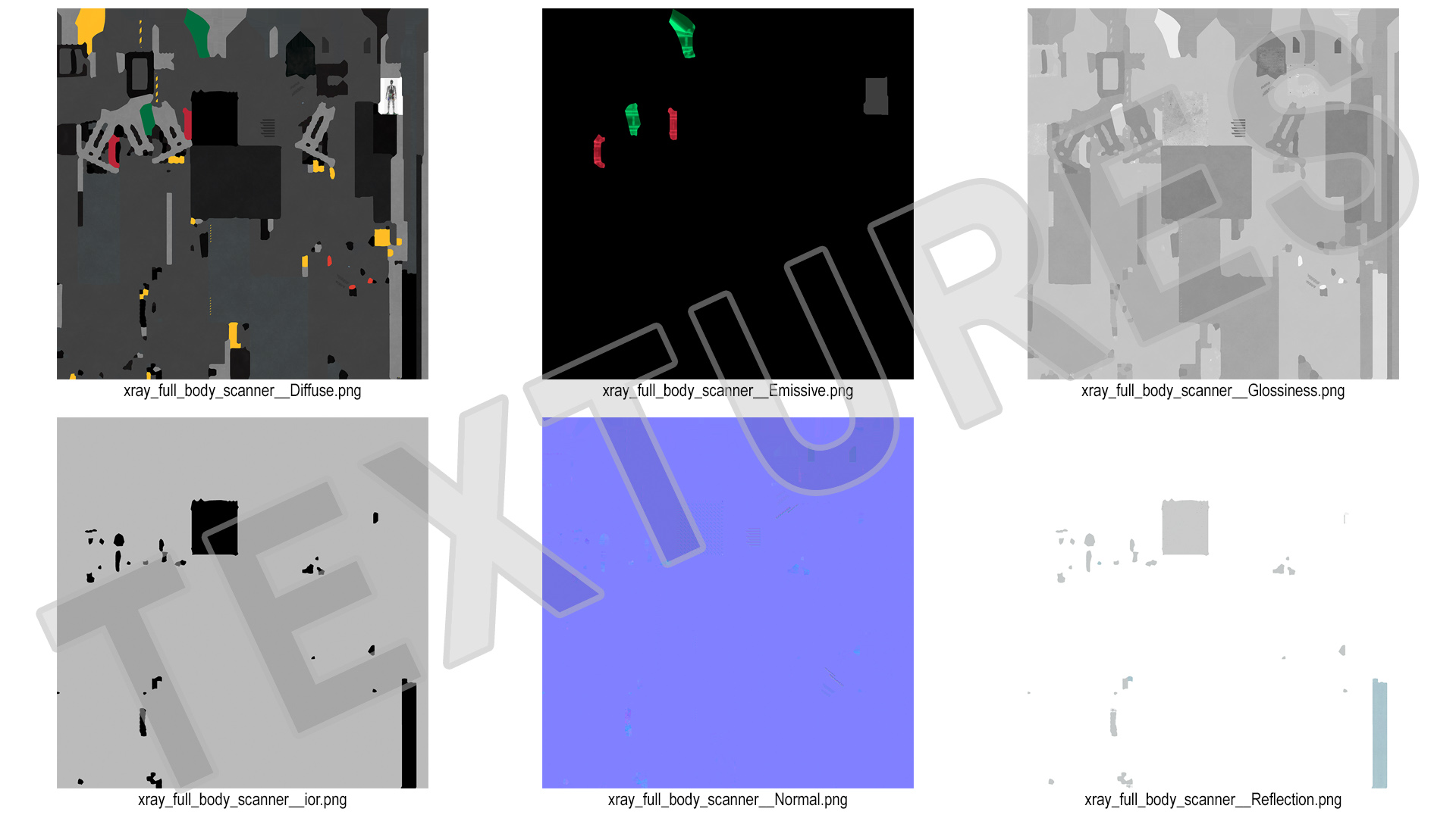 3D model Conpass Smart DV Xray People Screening System
