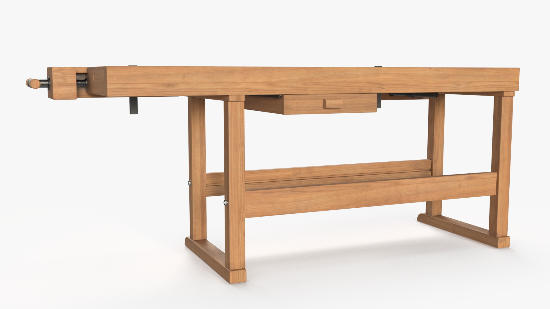 3D Oak Workbench for Woodwork