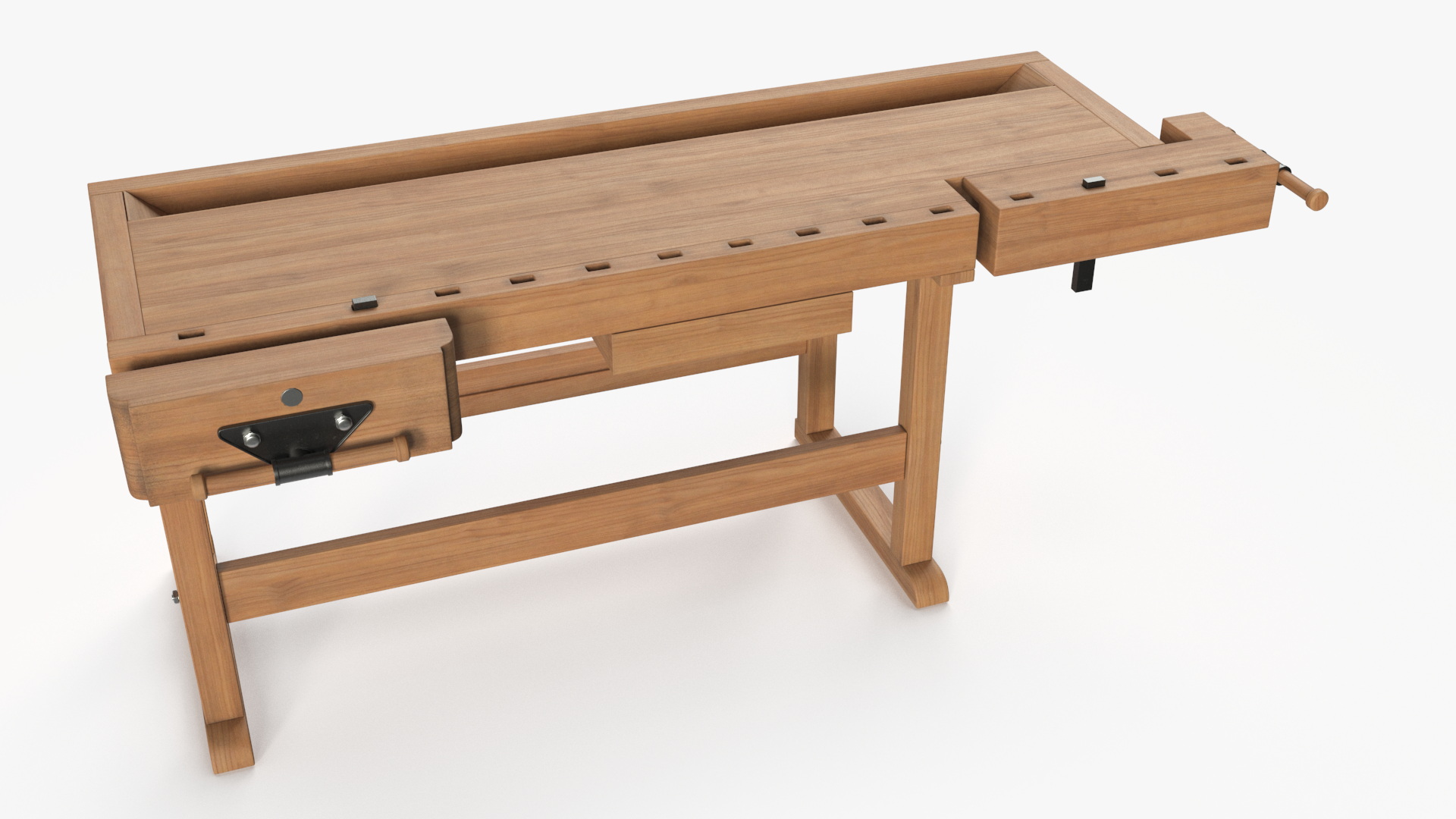 3D Oak Workbench for Woodwork