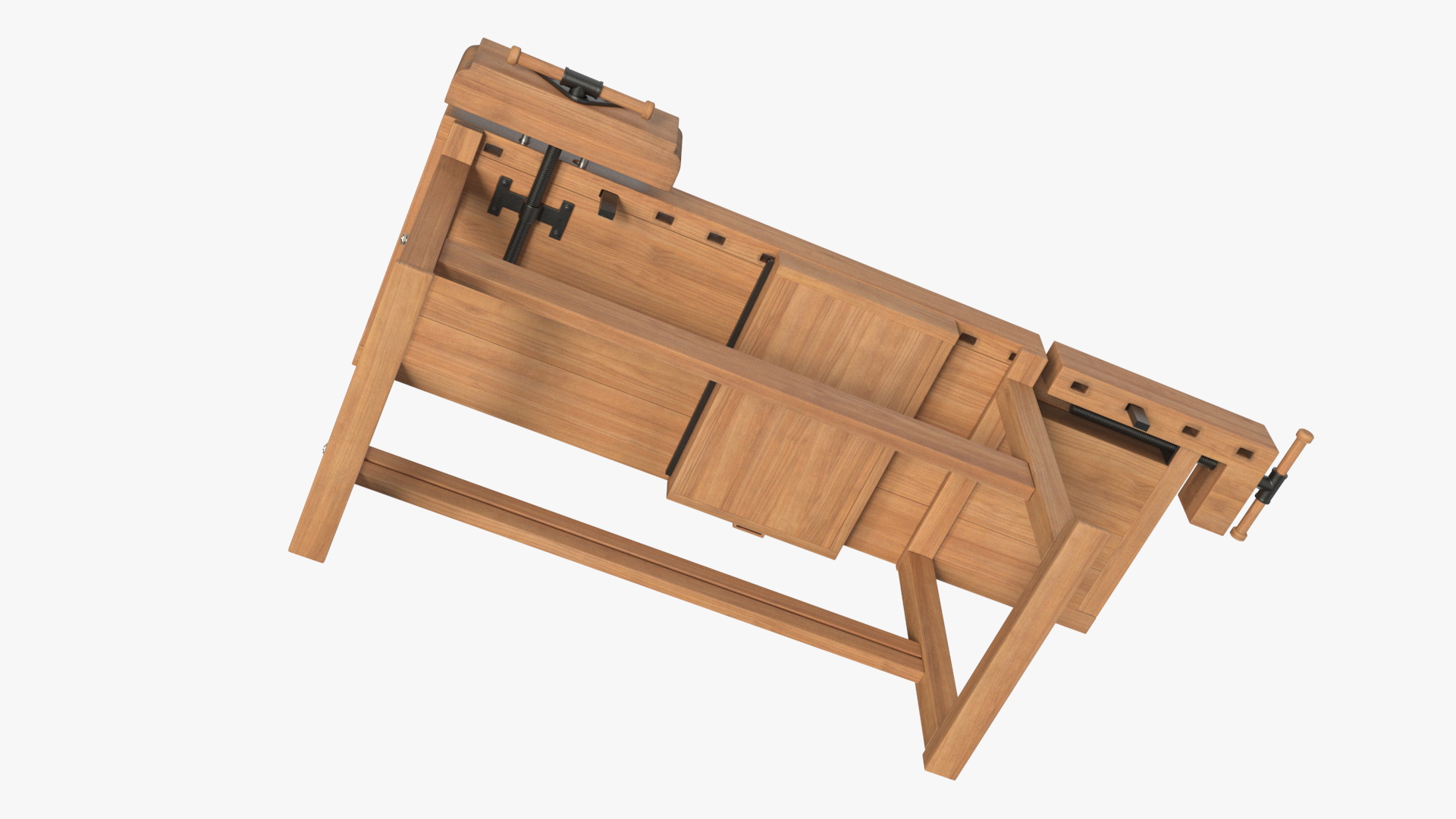 3D Oak Workbench for Woodwork