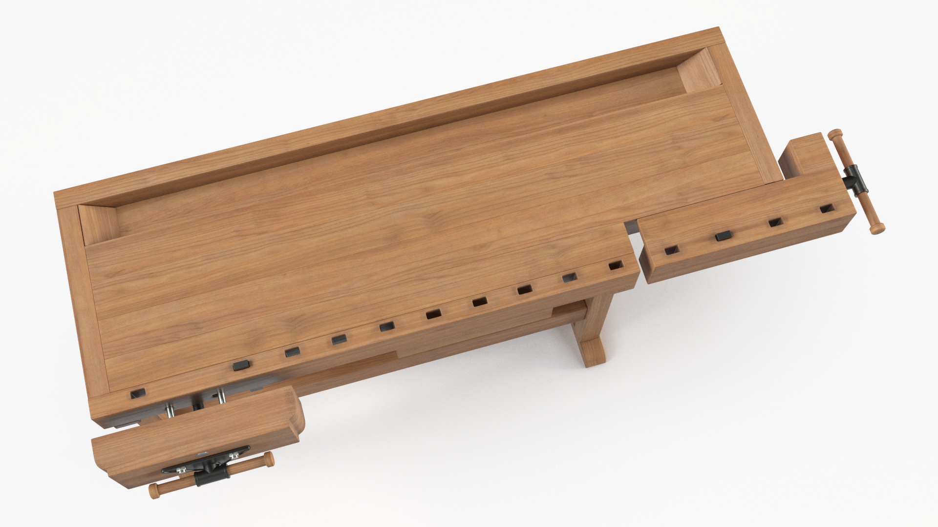 3D Oak Workbench for Woodwork
