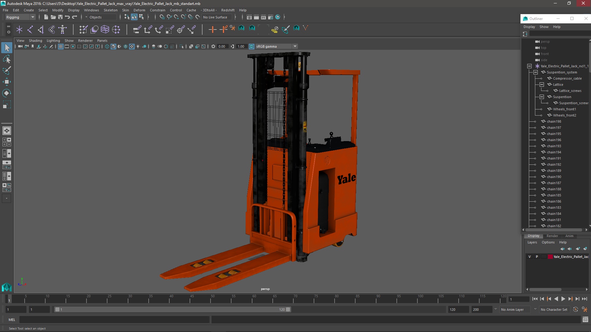 3D model Yale Electric Pallet Jack