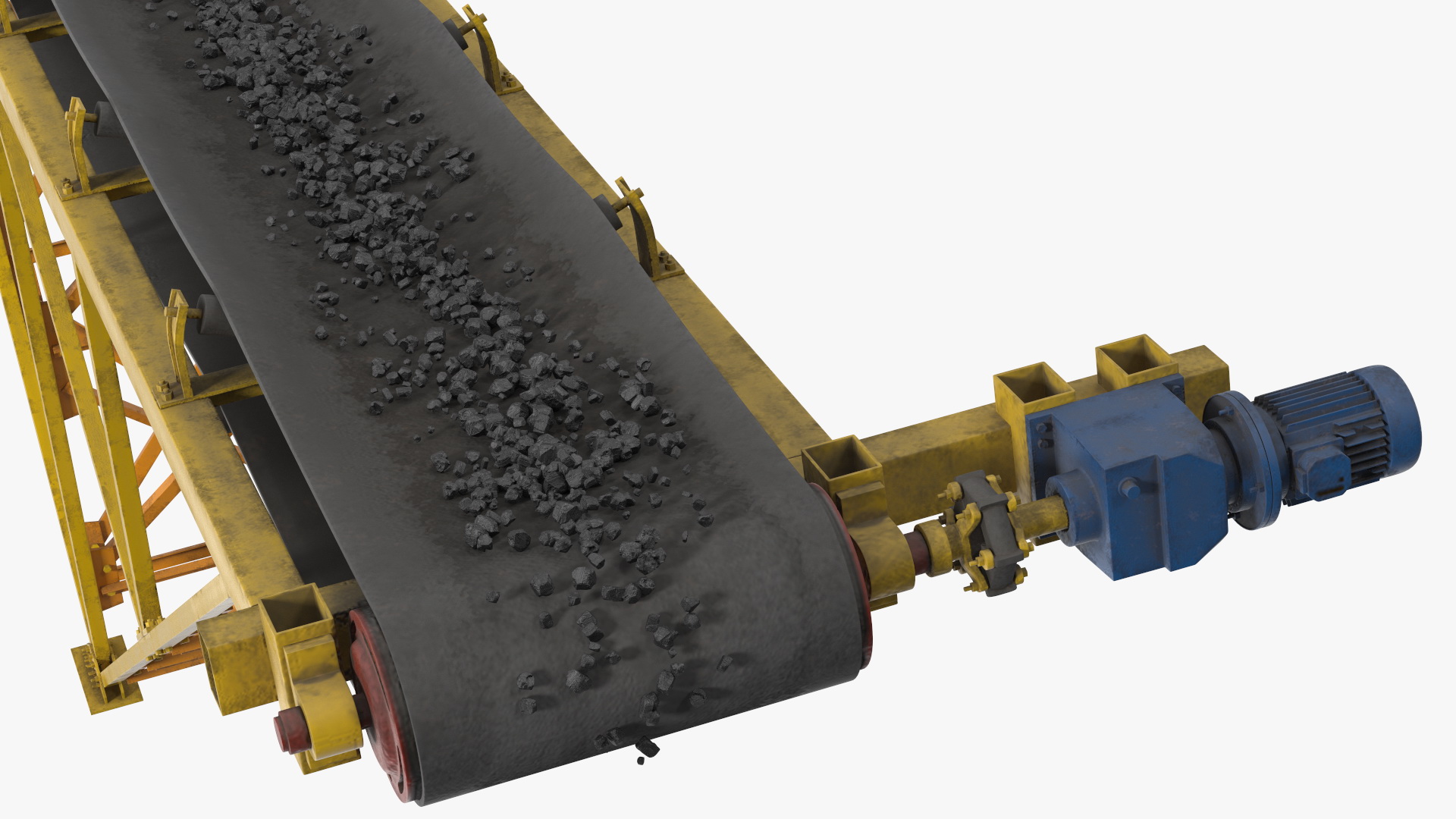 3D Stone Crusher Machine with Coal