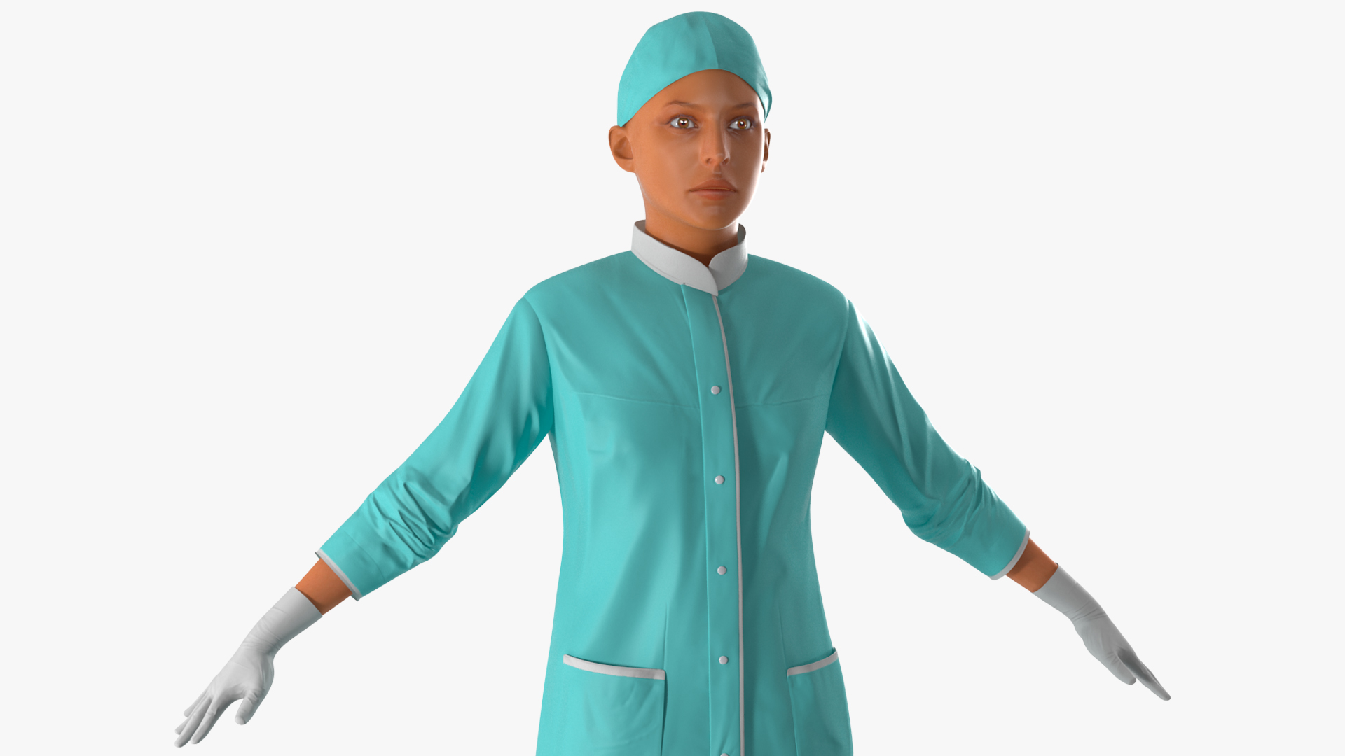 Female Surgeon Doctor Woman Rigged 3D model