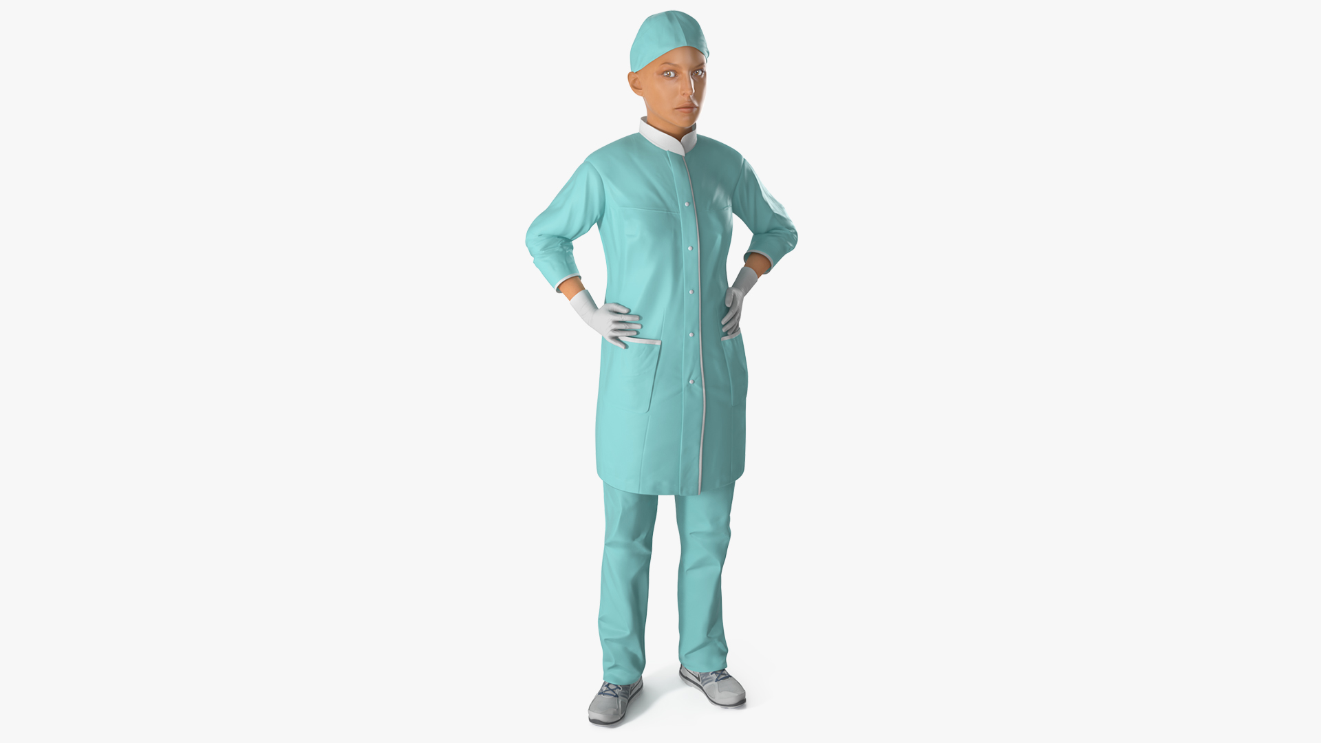 Female Surgeon Doctor Woman Rigged 3D model