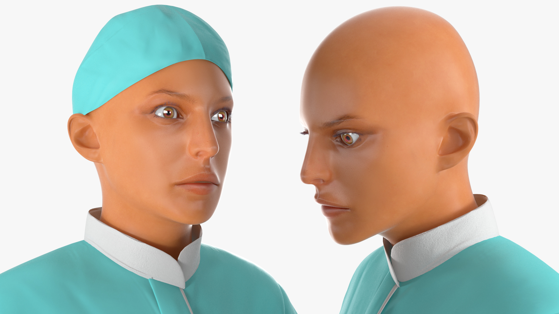 Female Surgeon Doctor Woman Rigged 3D model